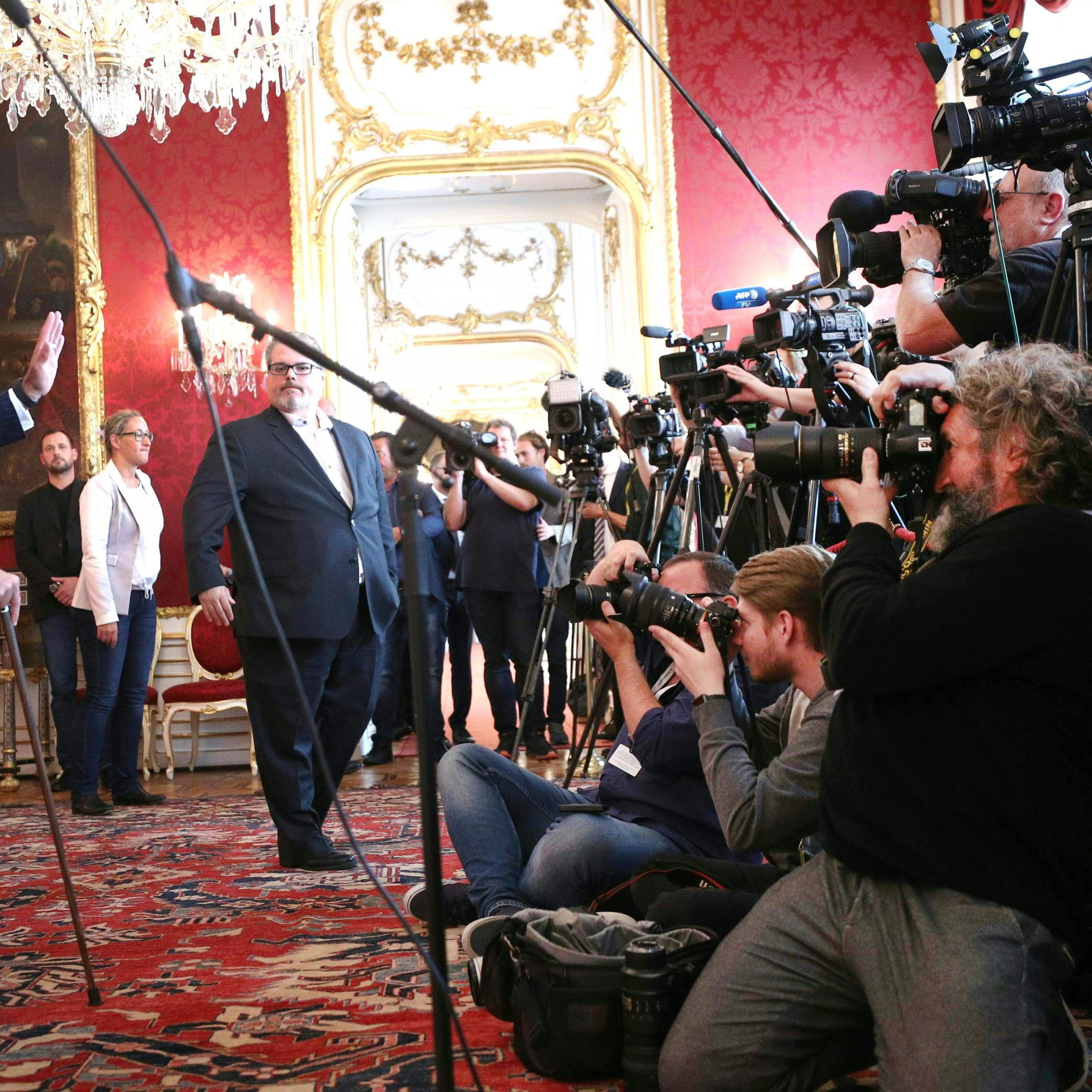 Norbert Hofer gab nur ein kurzes Statement zur derzeitigen Situation ab.