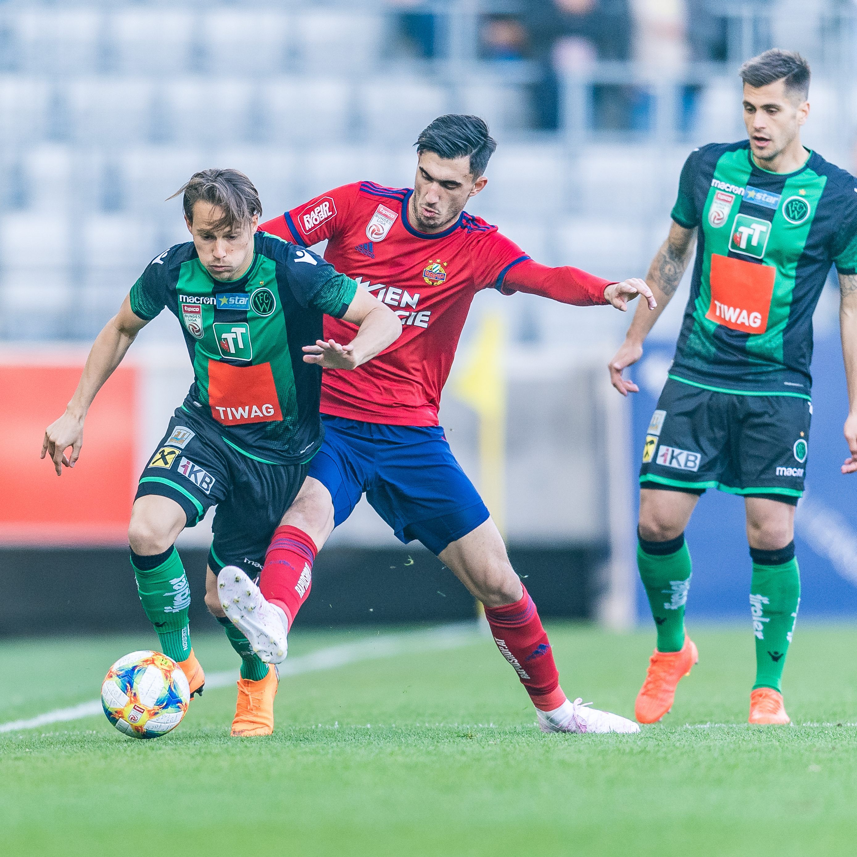 Hier sehen Sie das Match zwischen Rapid Wien und Wacker Innsbruck live.