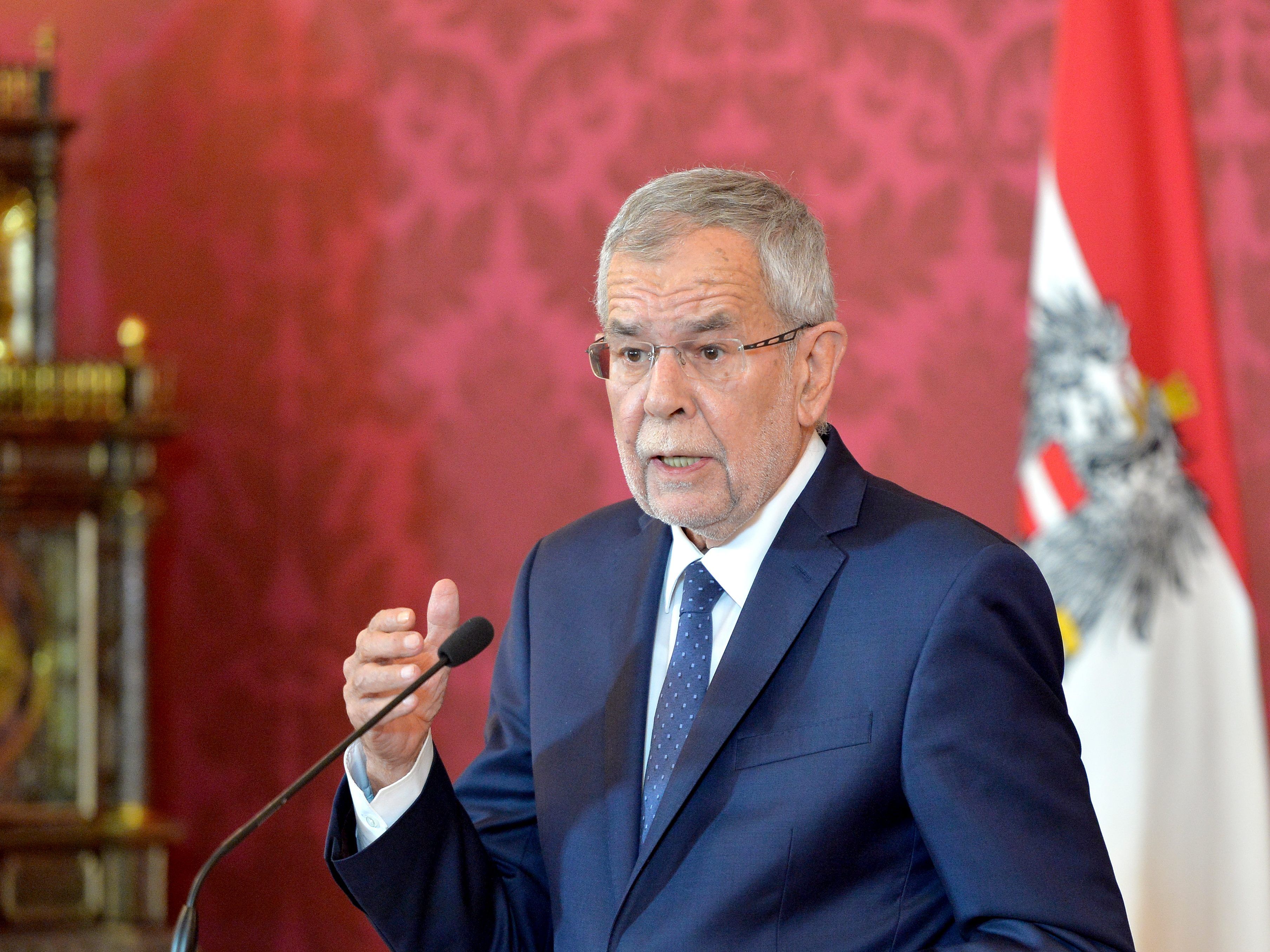 Van der Bellen wandte sich mit seiner Rede an die Bevölkerung.