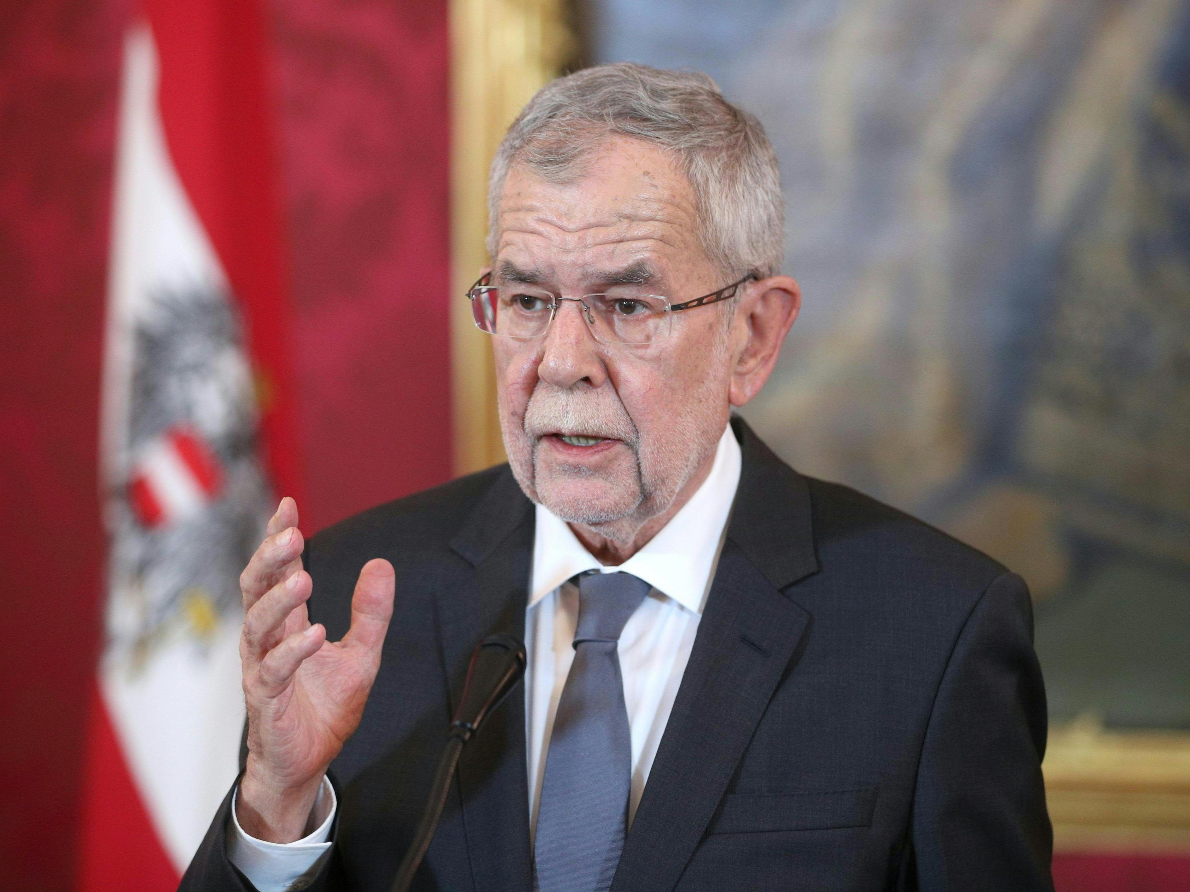 Bundespräsident Alexander Van der Bellen zur Neuwahl in Österreich.