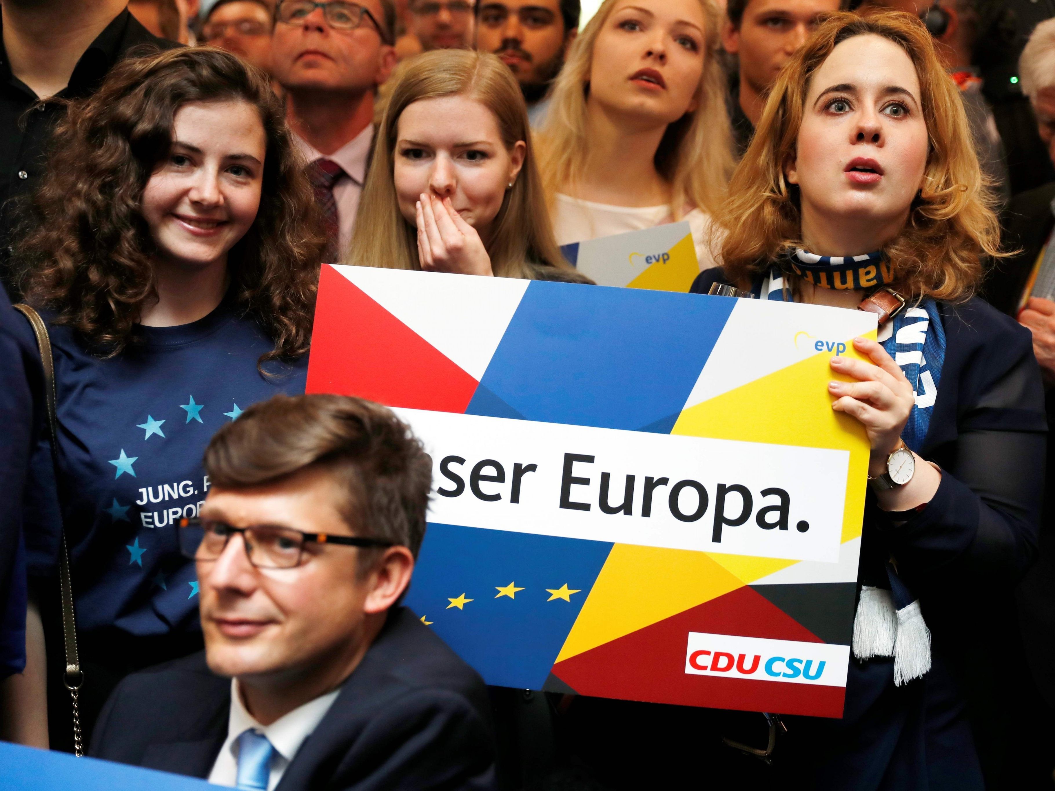 Die erste Prognose zur EU-Wahl in Deutschland.