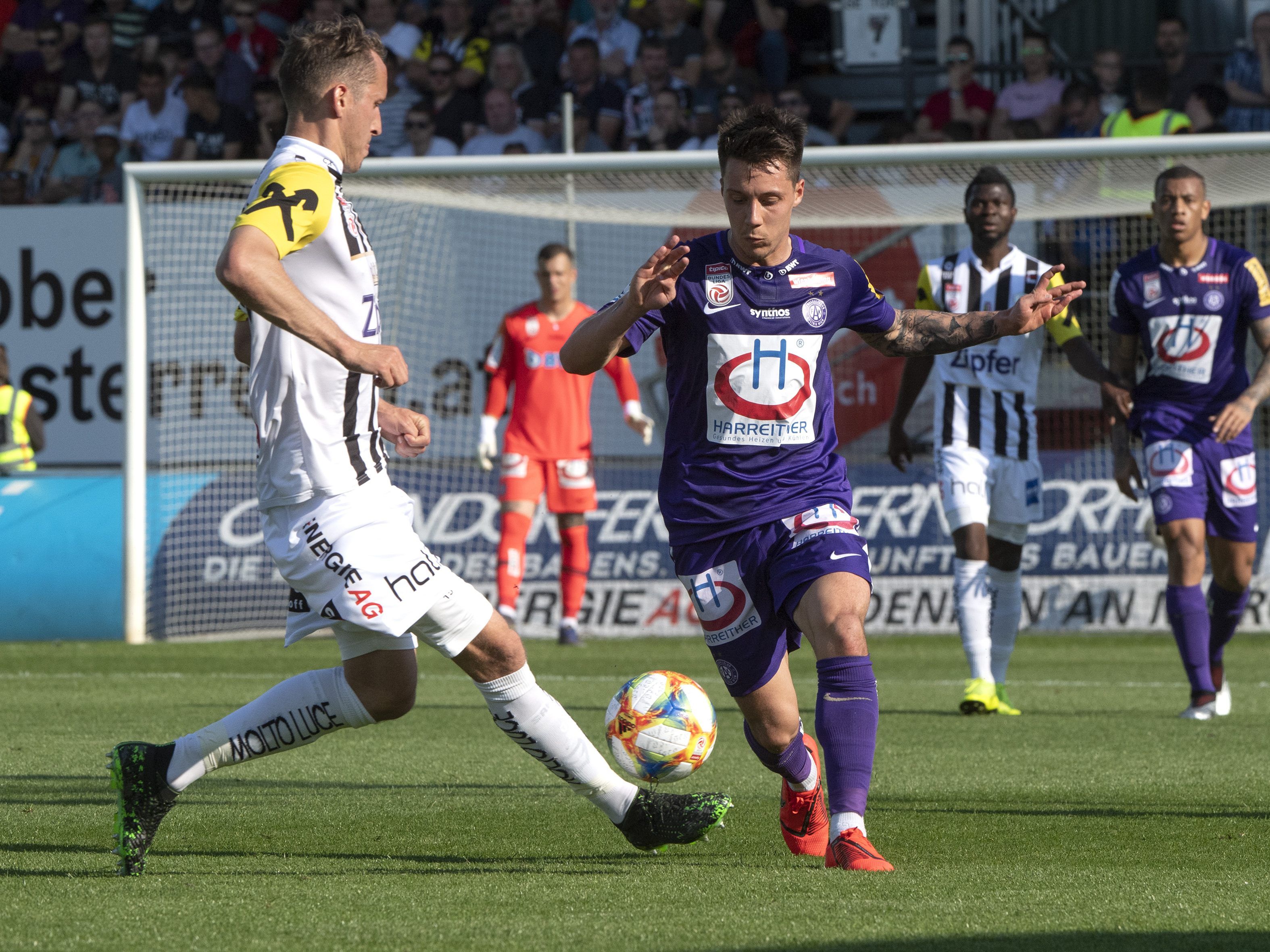 Der LASK triumphierte mit 5:2 über Austria Wien.
