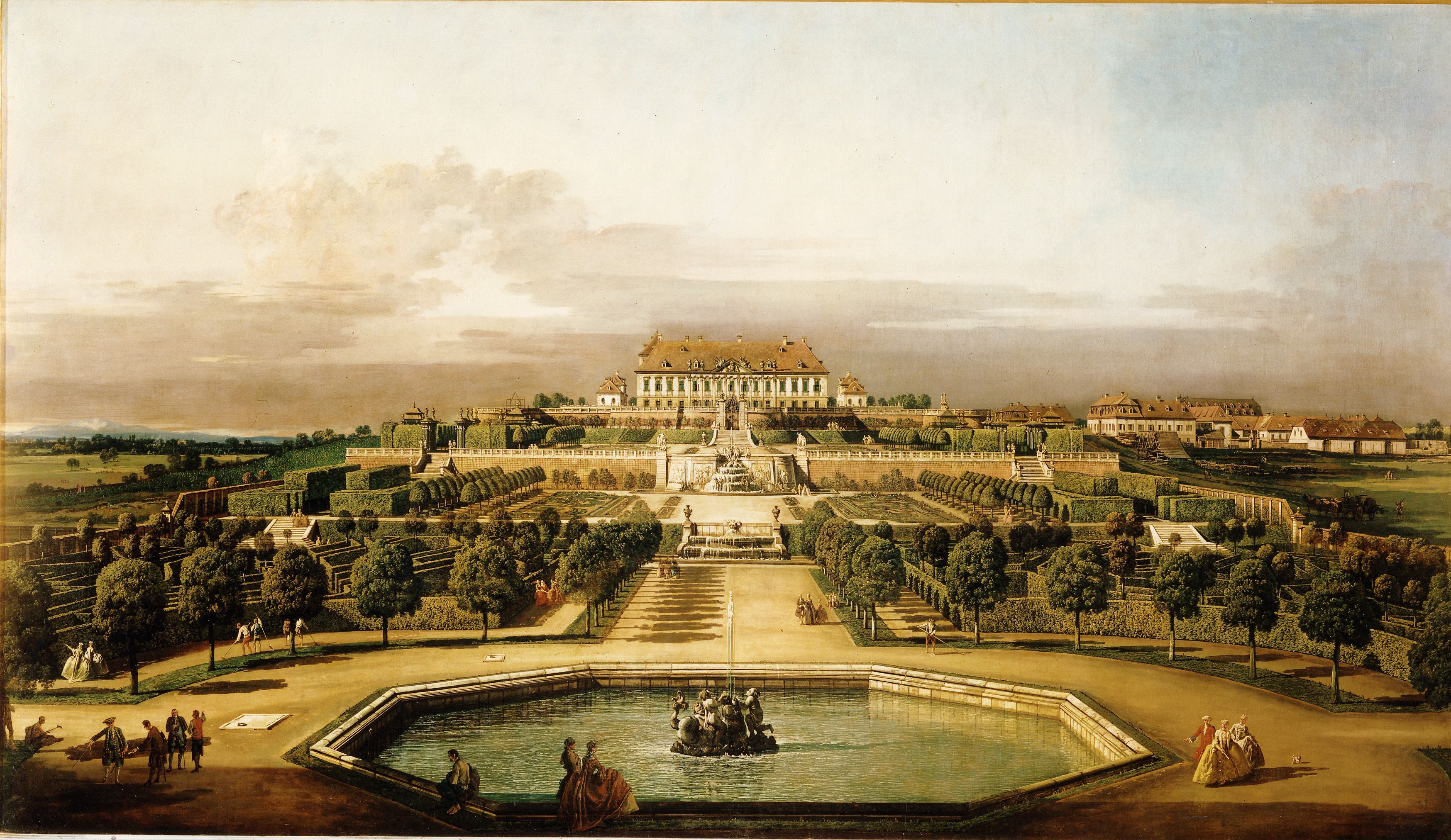 Gemälde des Gartens