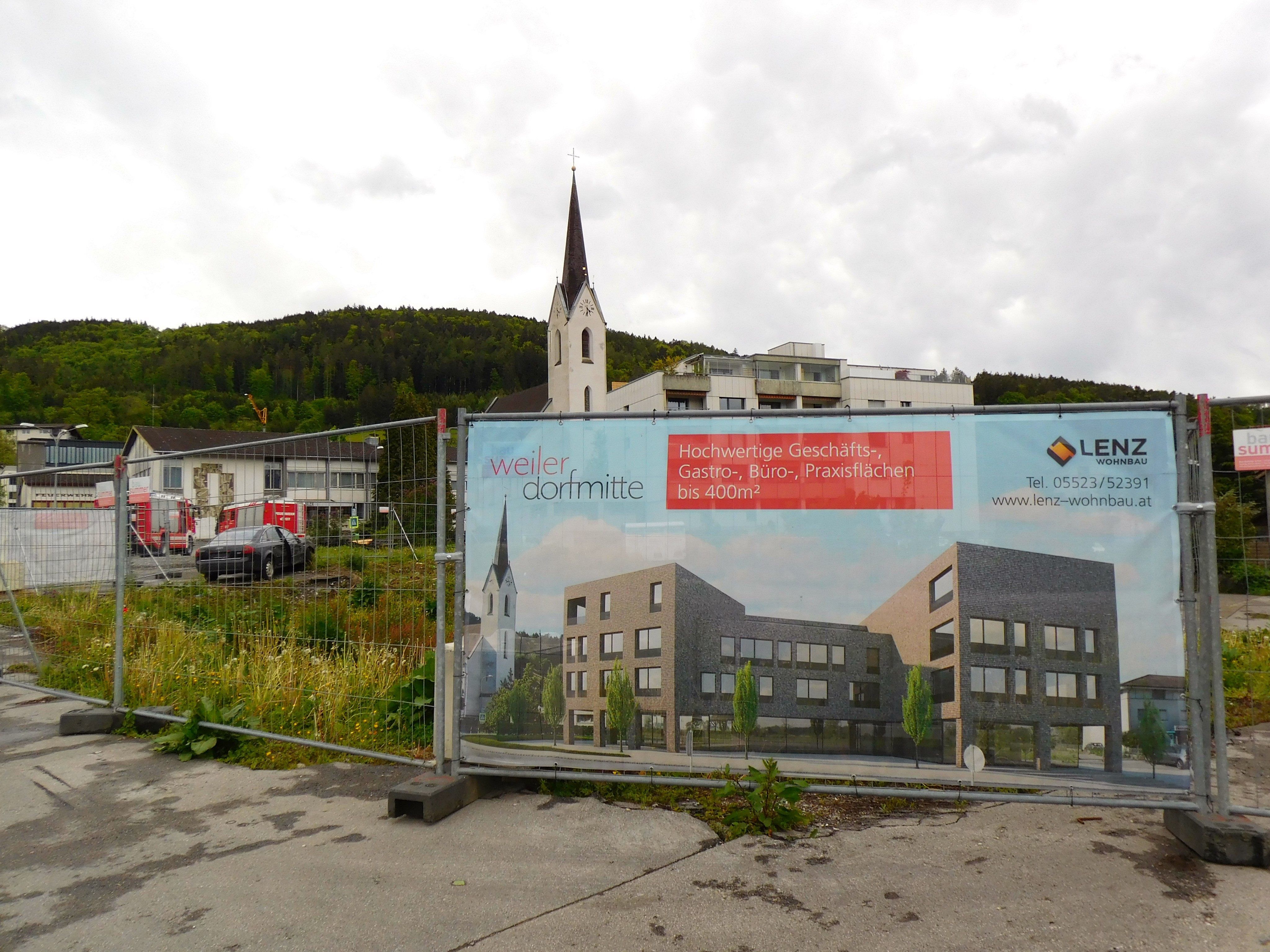 Im Zentrum von Weiler soll im Herbst gebaut werden