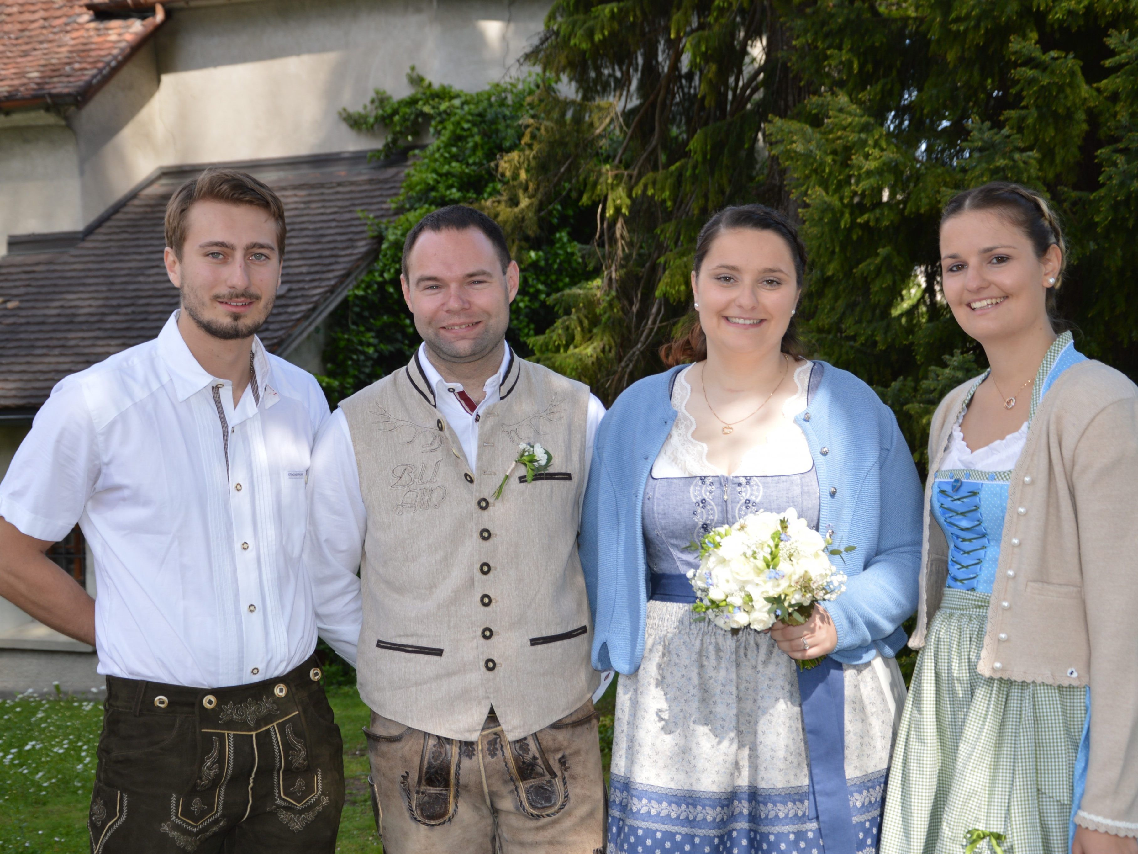 Viktoria Pramstaller und Hannes Mitterhofer feierten Hochzeit.