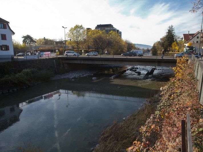 Bauliche Hochwasser-Schutz-Maßnahmen finden etwa an der Dornbirner Ach statt