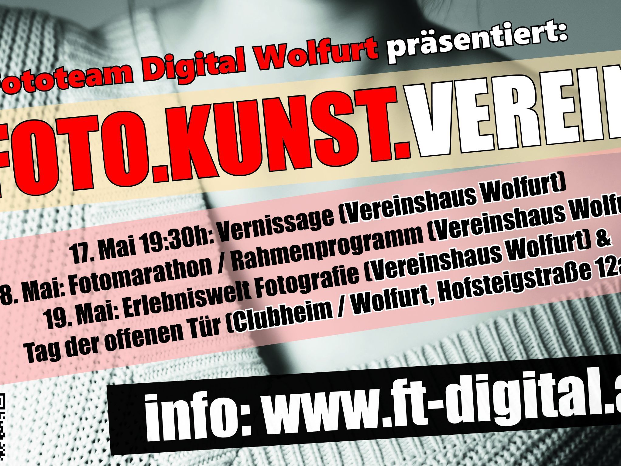 Plakat Erlebniswelt Fotografie vom 17. bis 19. Mai