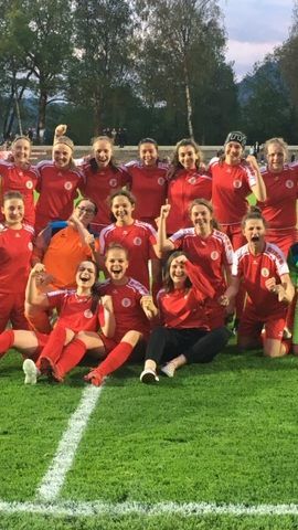 Die LAdies aus Dornbirn jubeln über den Finaleinzug