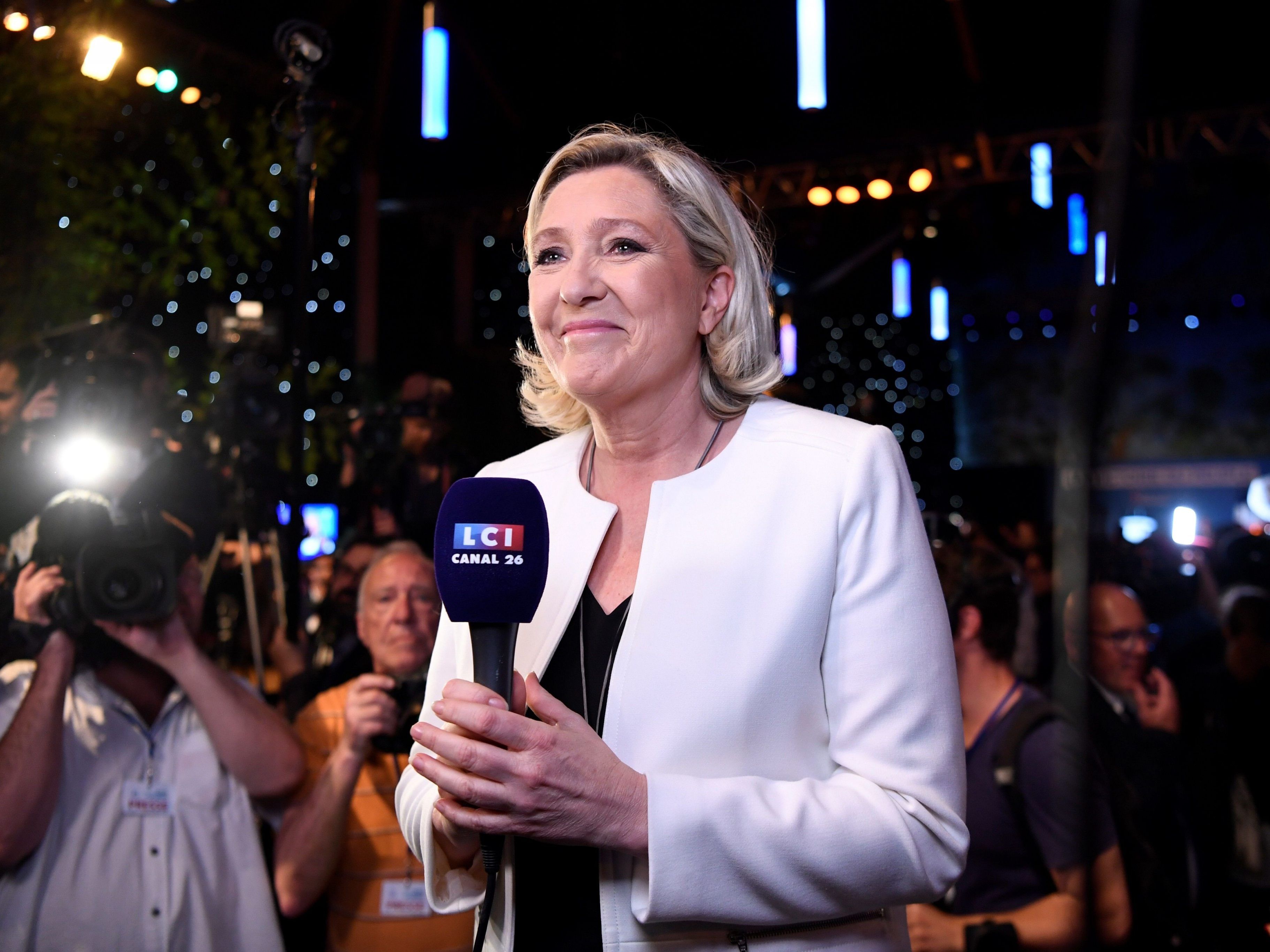Le Pen und ihr Lager konnten sich bei der EU-Wahl über 23,4 Prozent der Stimmen freuen. Le Pen und ihr Lager konnten sich bei der EU-Wahl über 23,4 Prozent der Stimmen freuen.