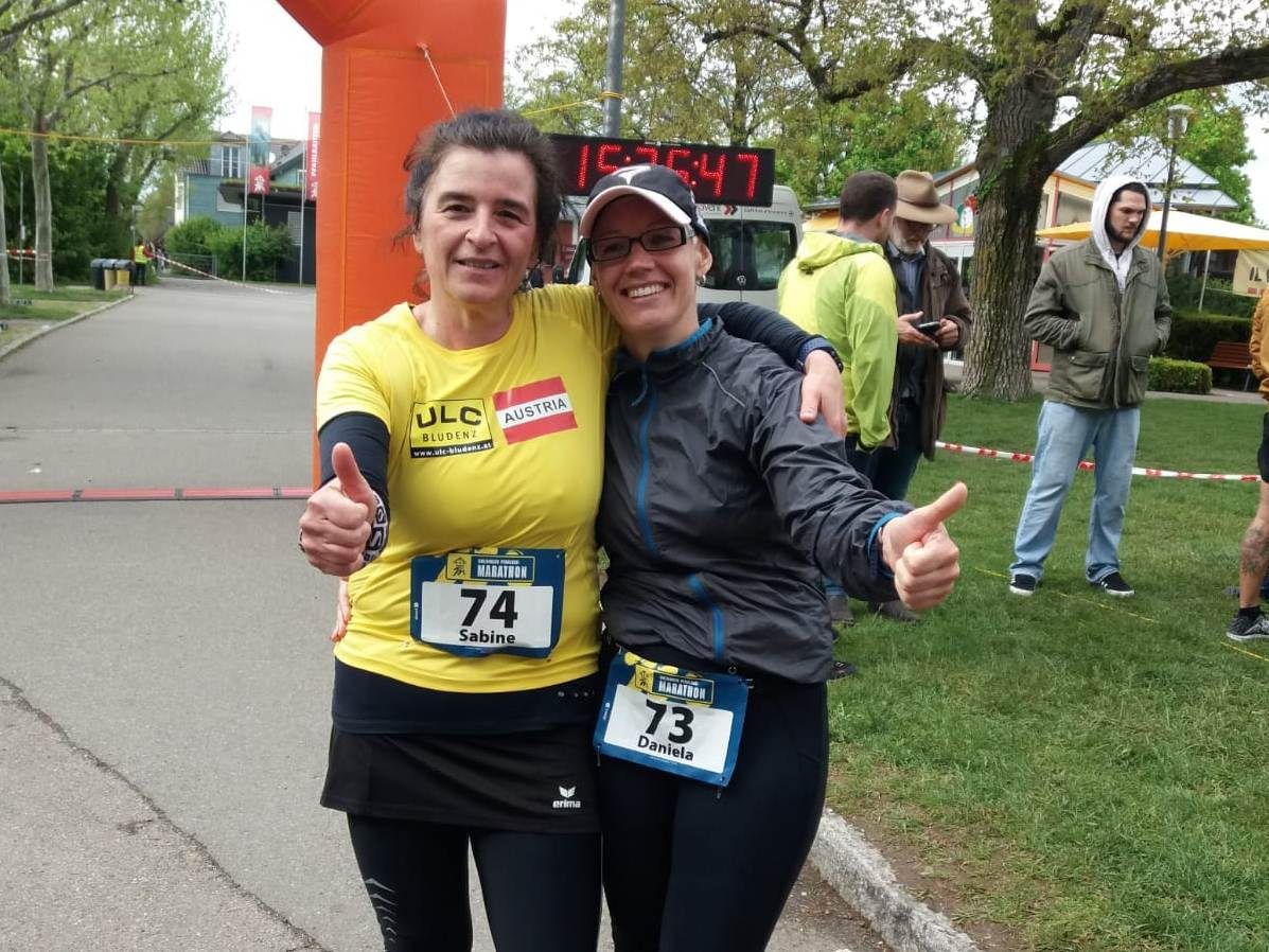 Sabine Amann beim Pfahlbau Marathon