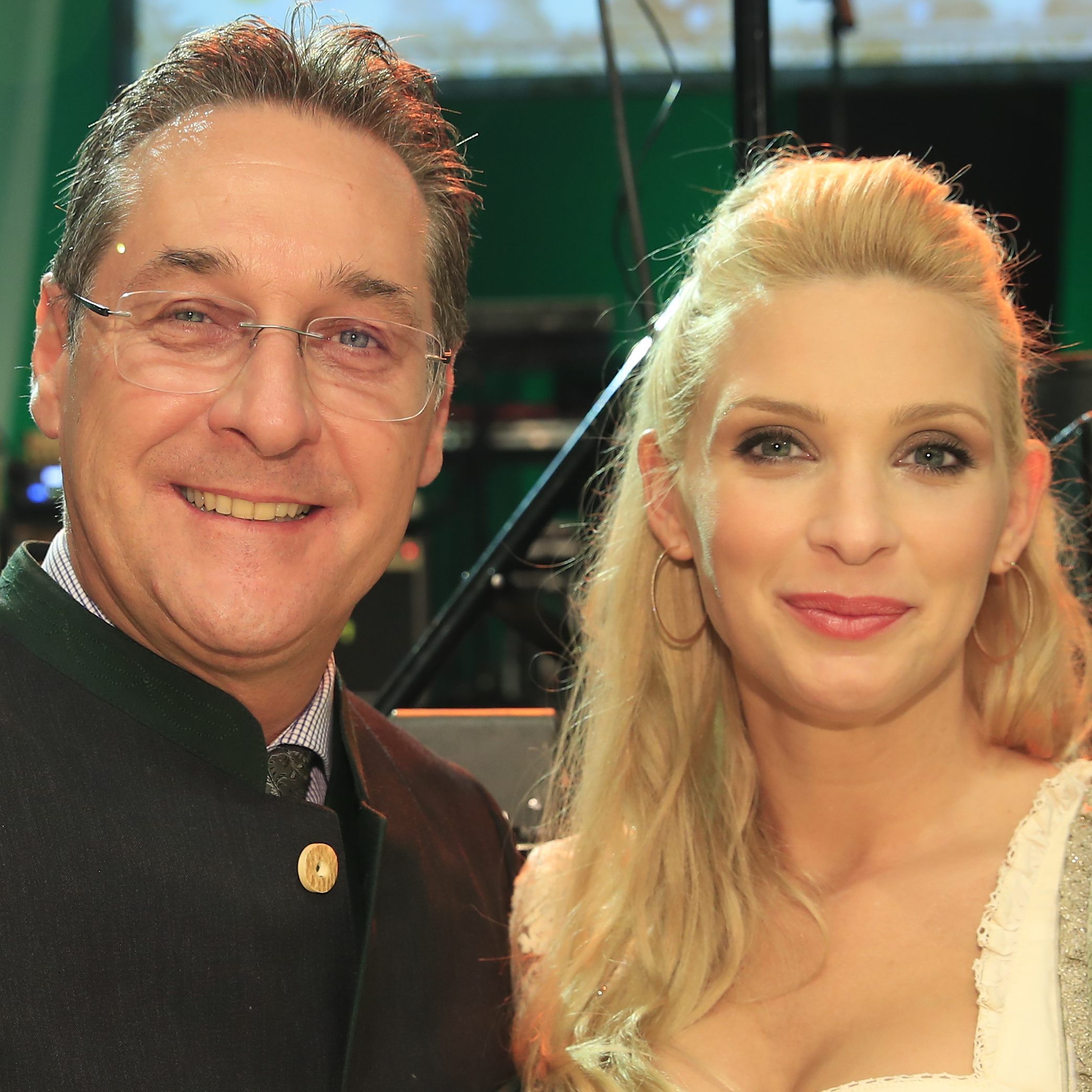 Heinz Christian Strache (FPÖ) mit Frau Philippa anl. des Bauernbundballs am Freitag, 01. März 2019, in der Stadthalle Graz.