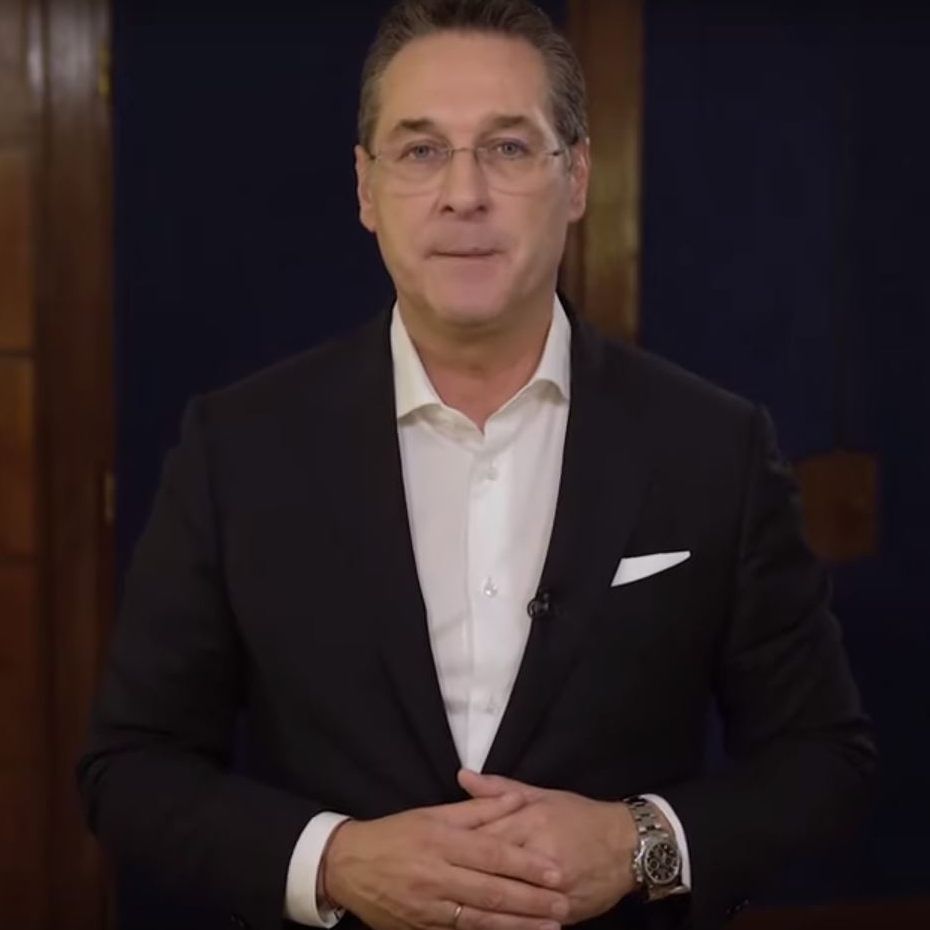 HC Strache in seiner Video-Erklärung auf Facebook.