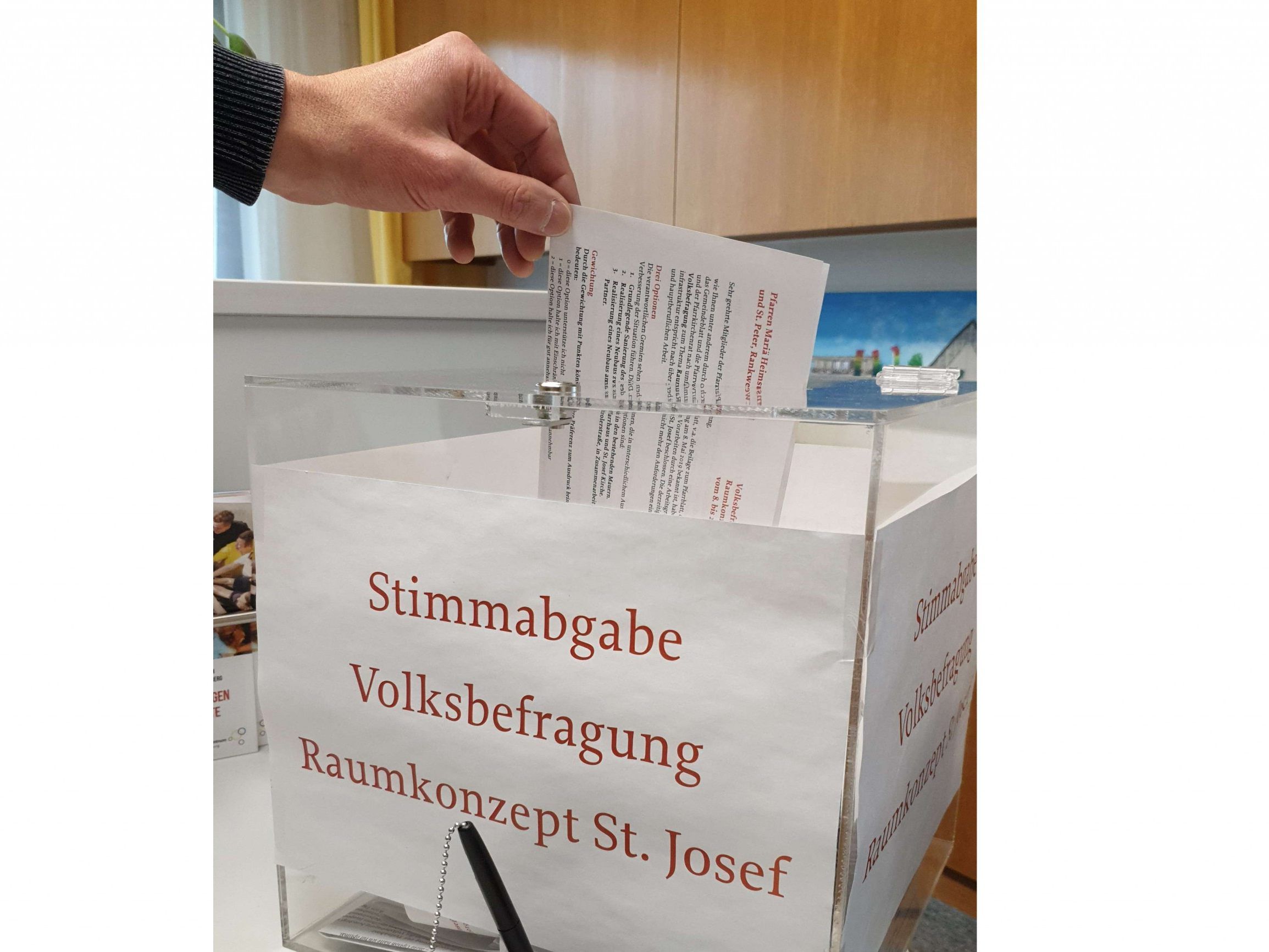 Volksbefragung Raumkonzept St. Josef Volksbefragung Raumkonzept St. Josef