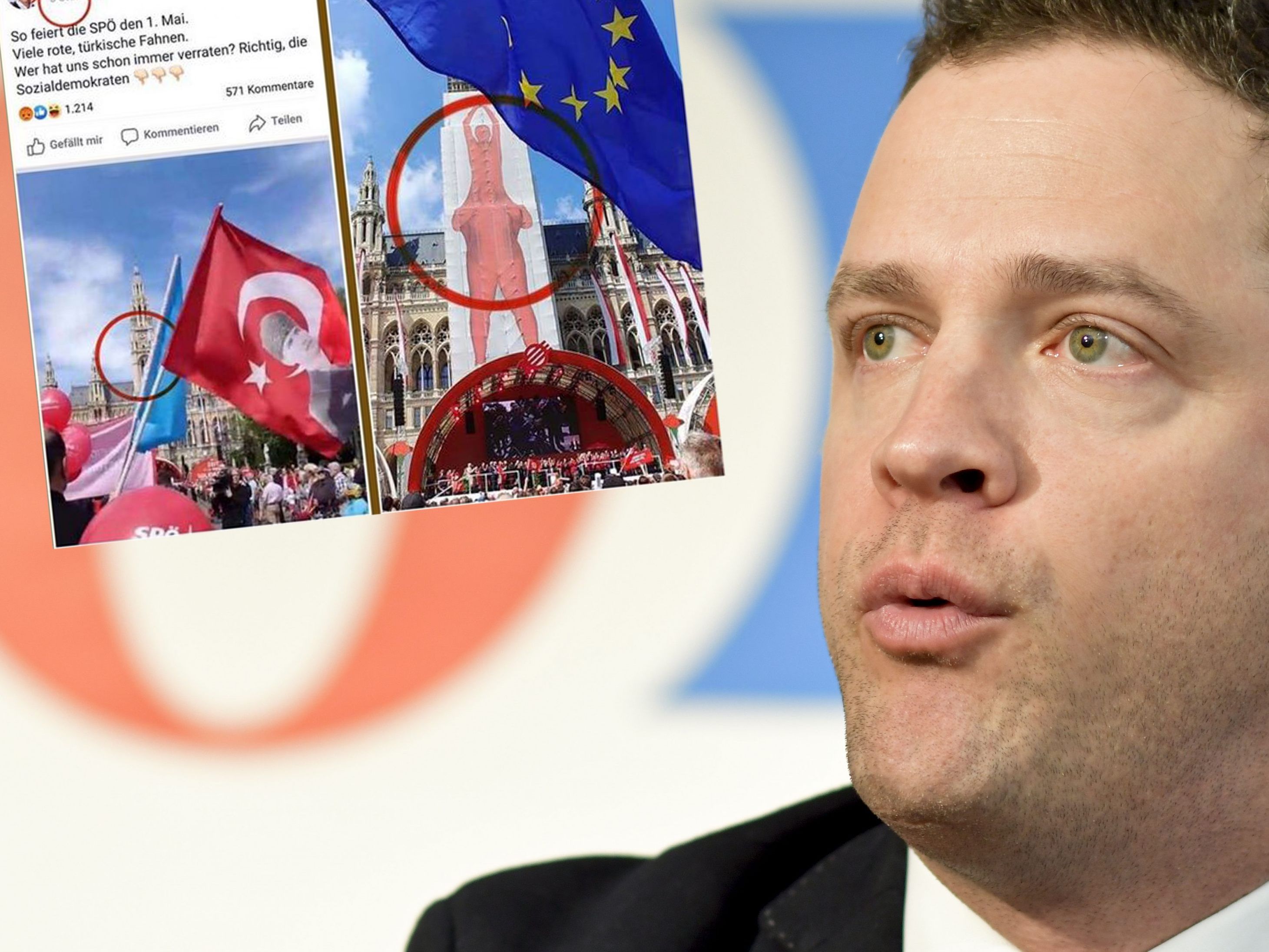 Gudenus postete ein veraltetes Bild auf seiner Facebook-Seite. Gudenus postete ein veraltetes Bild auf seiner Facebook-Seite.