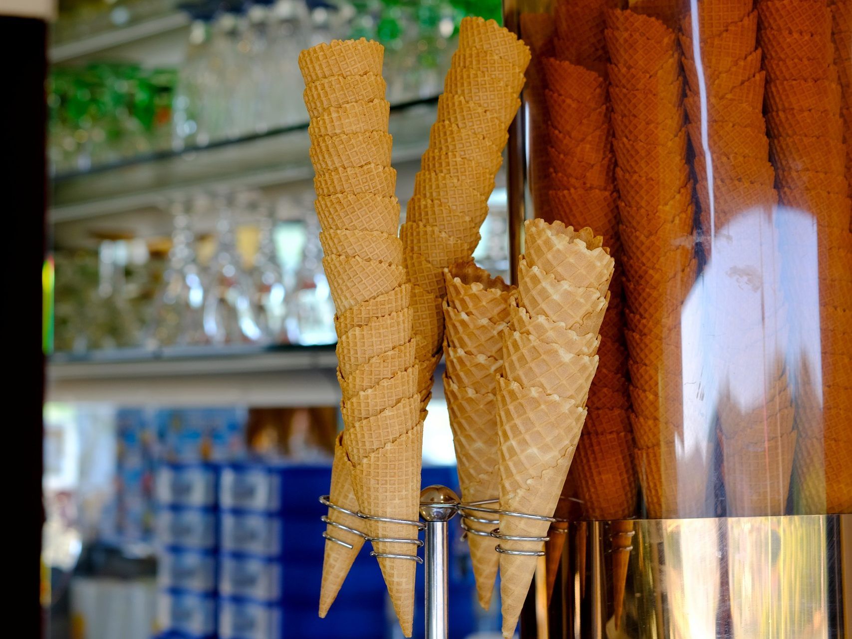 In einem Eissalon in Floridsdorf kam es zu einem Streit