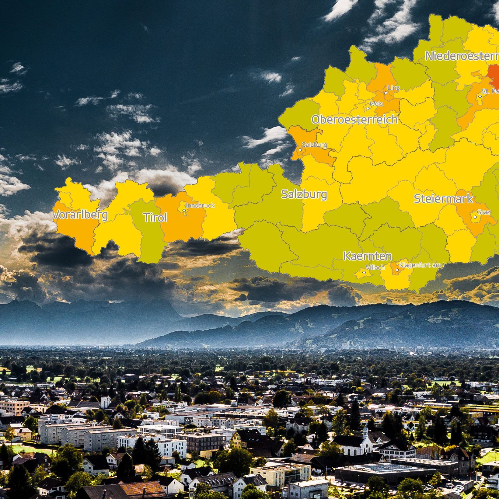 Vorarlberg liegt bei der Kaufkraft unter den österreichischen Bundesländern auf Platz 2.