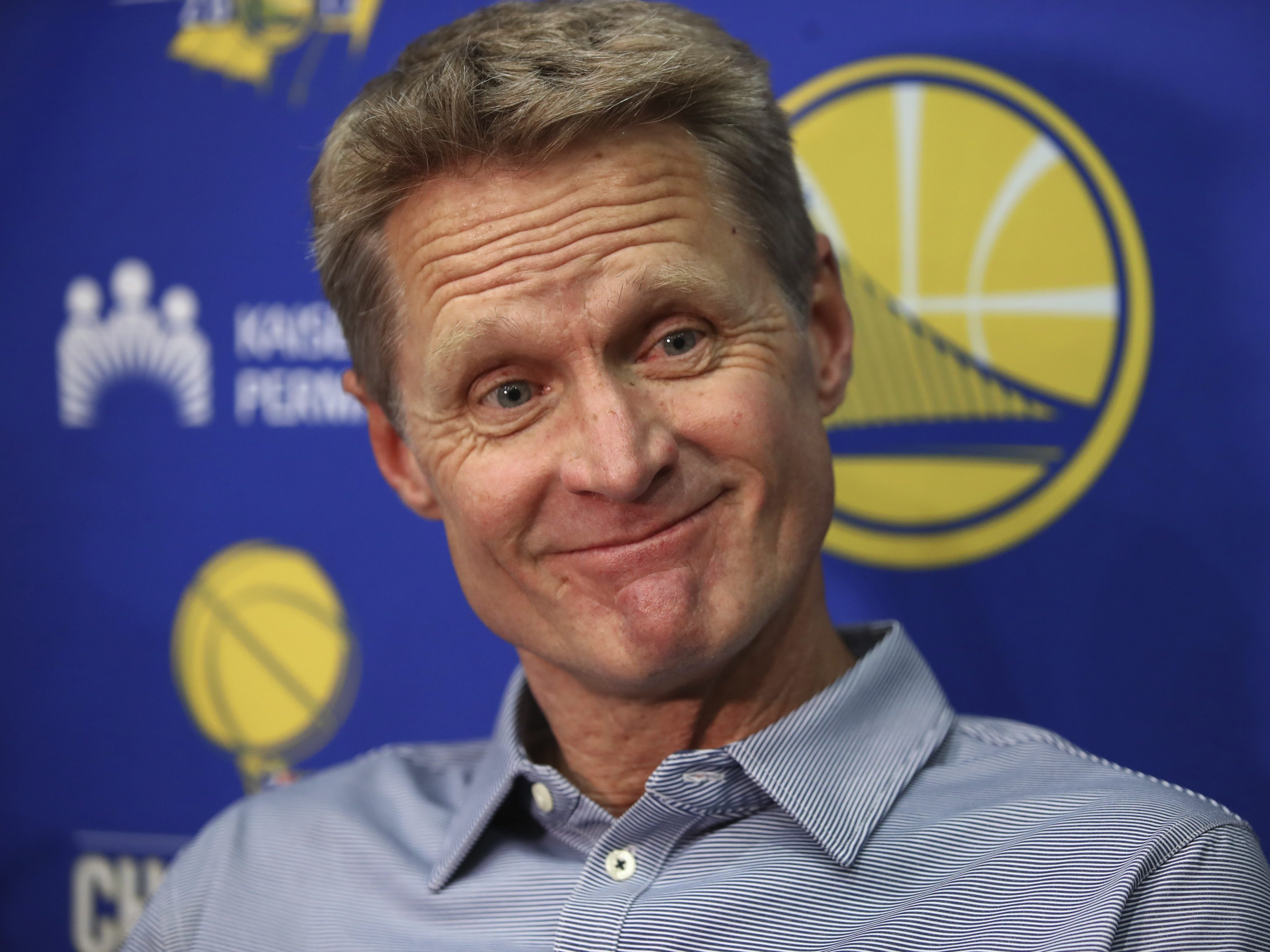 Warriors-Coach Steve Kerr. Warriors-Coach Steve Kerr.