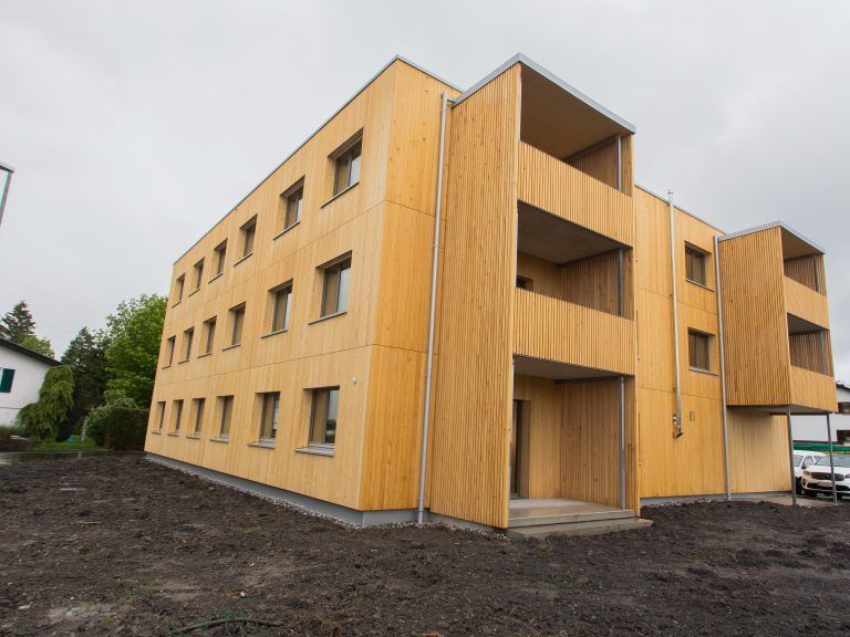 In Lustenau steht das erste Vogewosi-Haus des Typs 500+