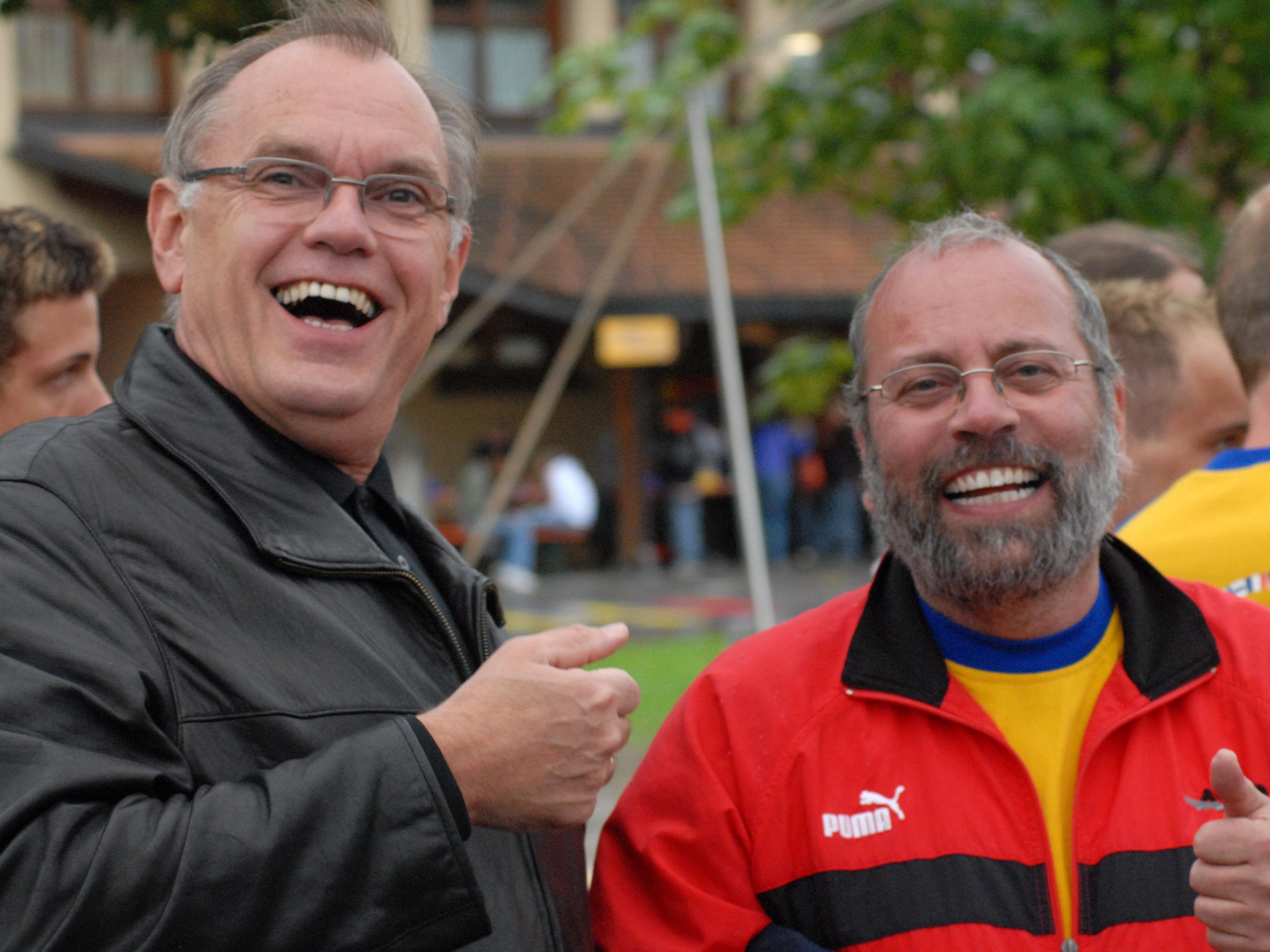 Hans Kohler und Rainer Wöß bei der Gymnaestrada 2007