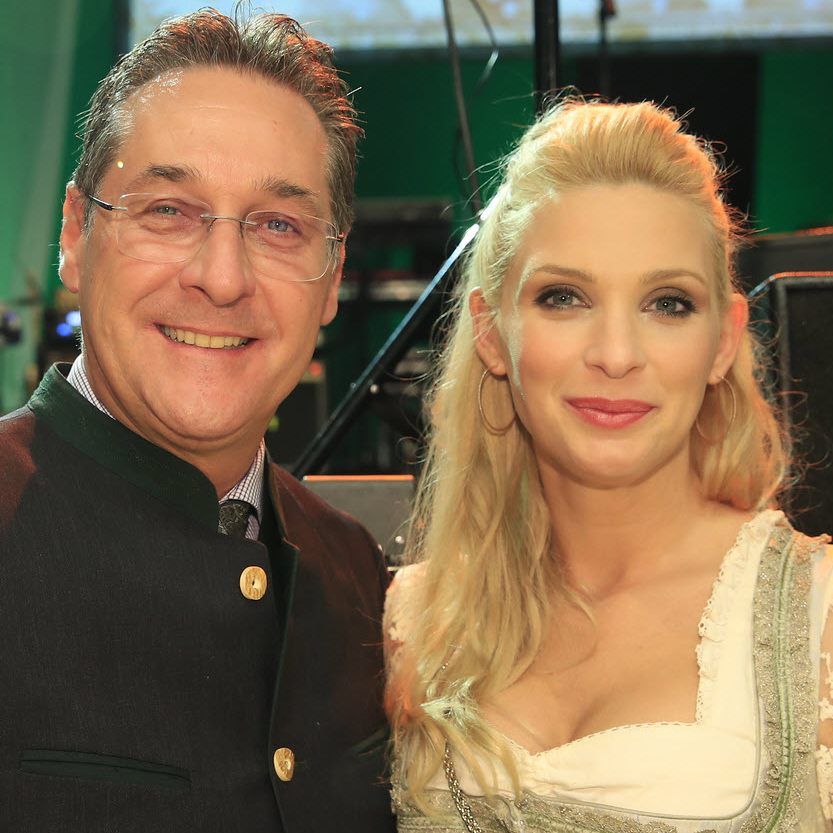 Heinz-Christian Strache mit Ehefrau Philippa