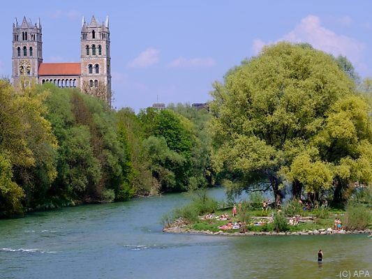 Die Isar nahe München kann sehr trügerisch sein