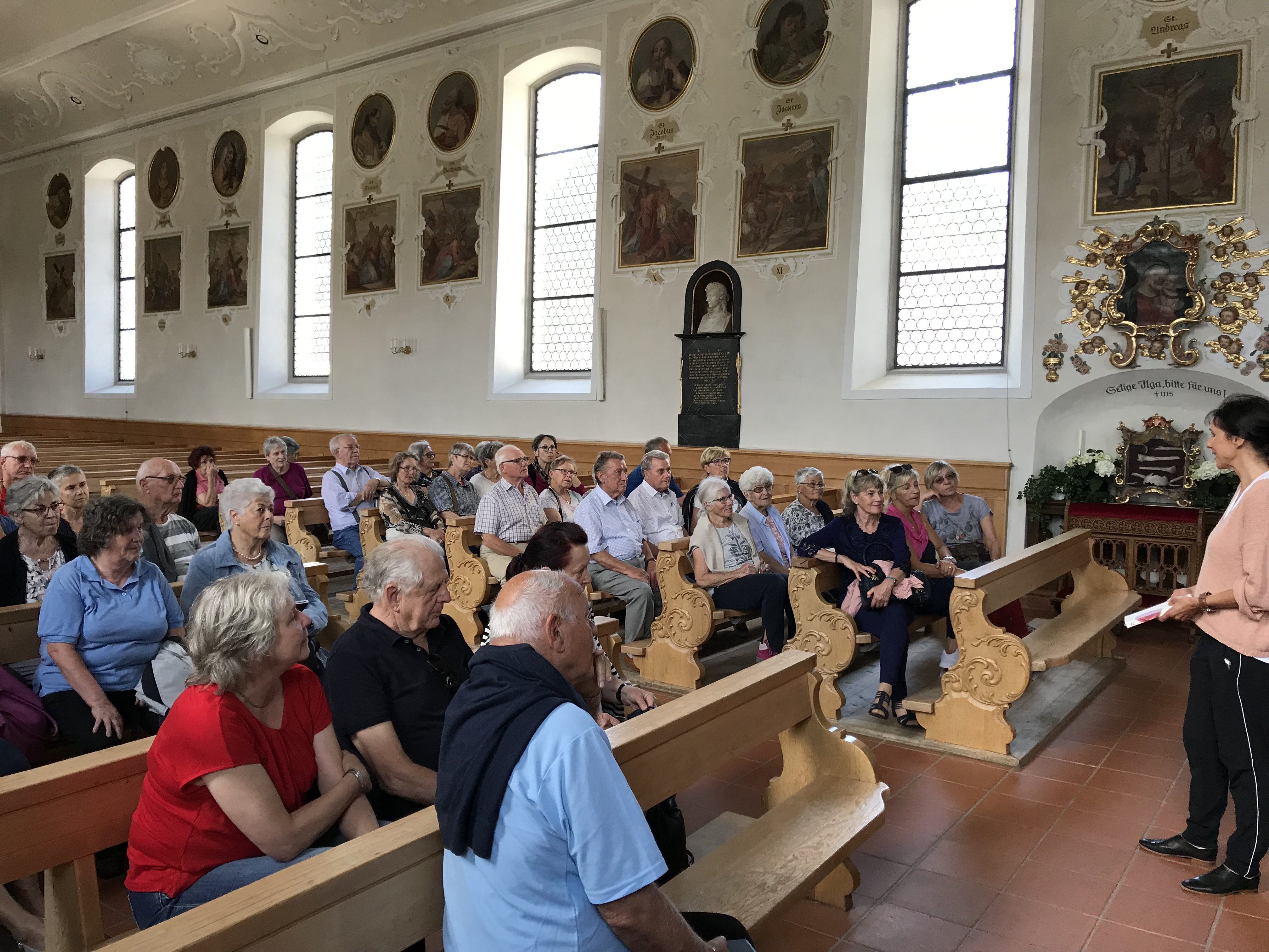 Bludenzer Senioren in der Schwarzenberger Kirche
