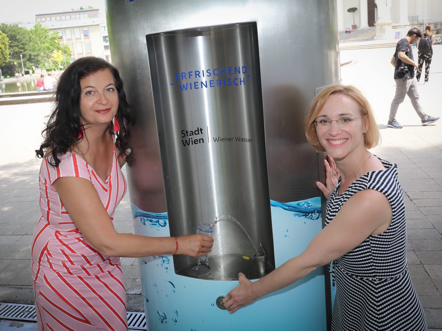 Wiener Wasser baut die frei zugänglichen Trinkwasserbrunnen im Stadtgebiet aus.