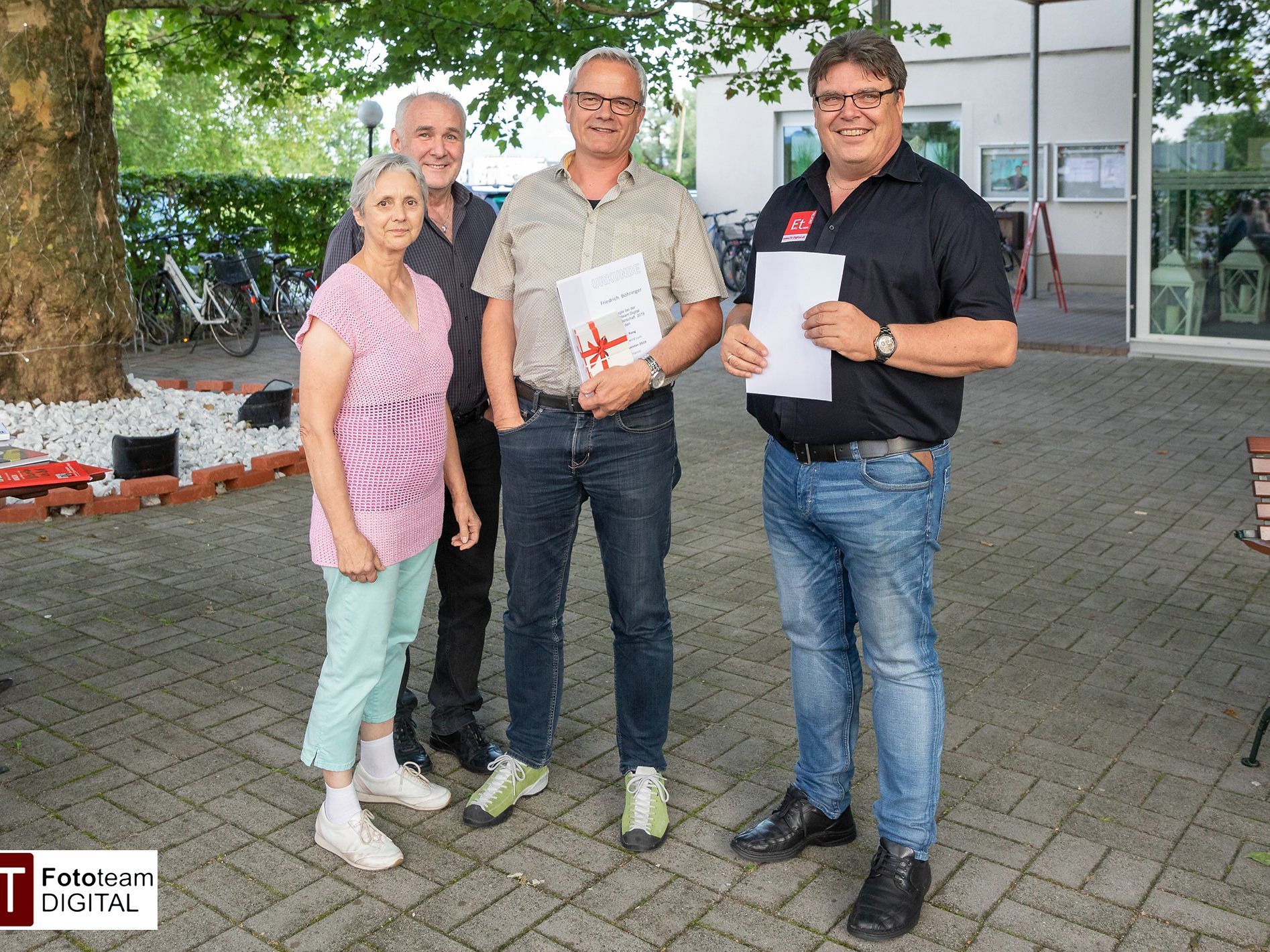 (v.l.) Gisela Kuzel, Roland Geuze, Fred Böhringer, Mario Stecher