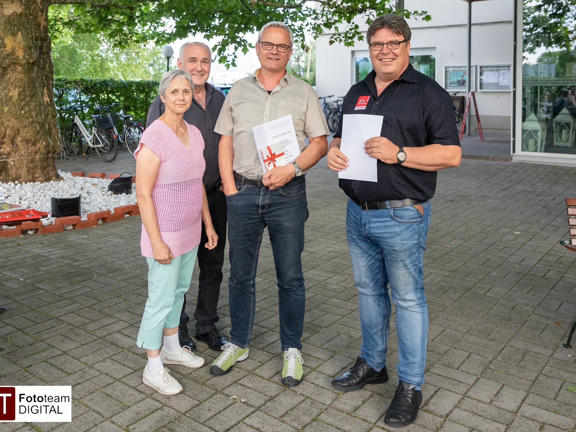 (v.l.) Gisela Kuzel, Roland Geuze, Fred Böhringer, Mario Stecher