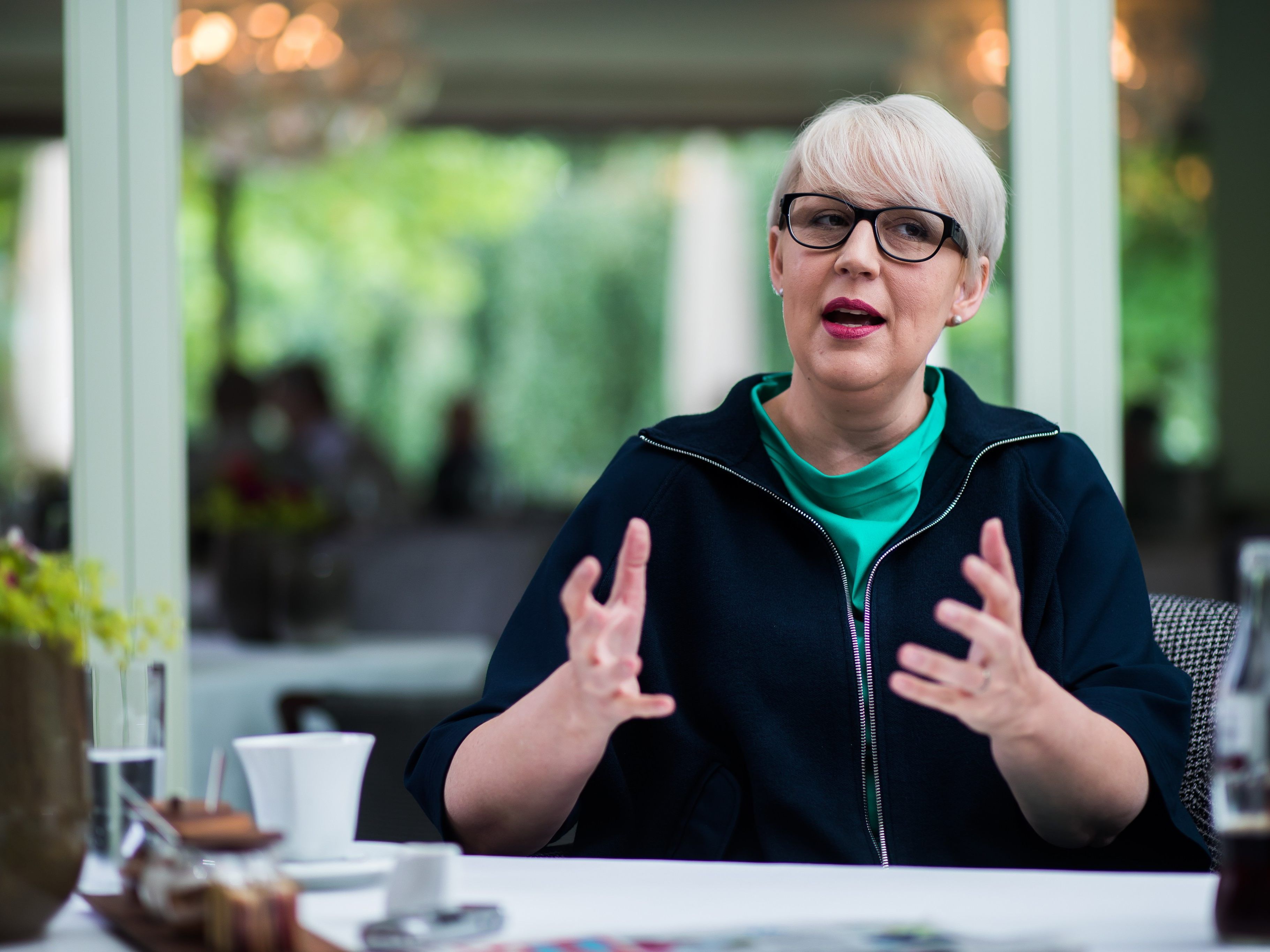 Neos-Chefin Sabine Scheffknecht.