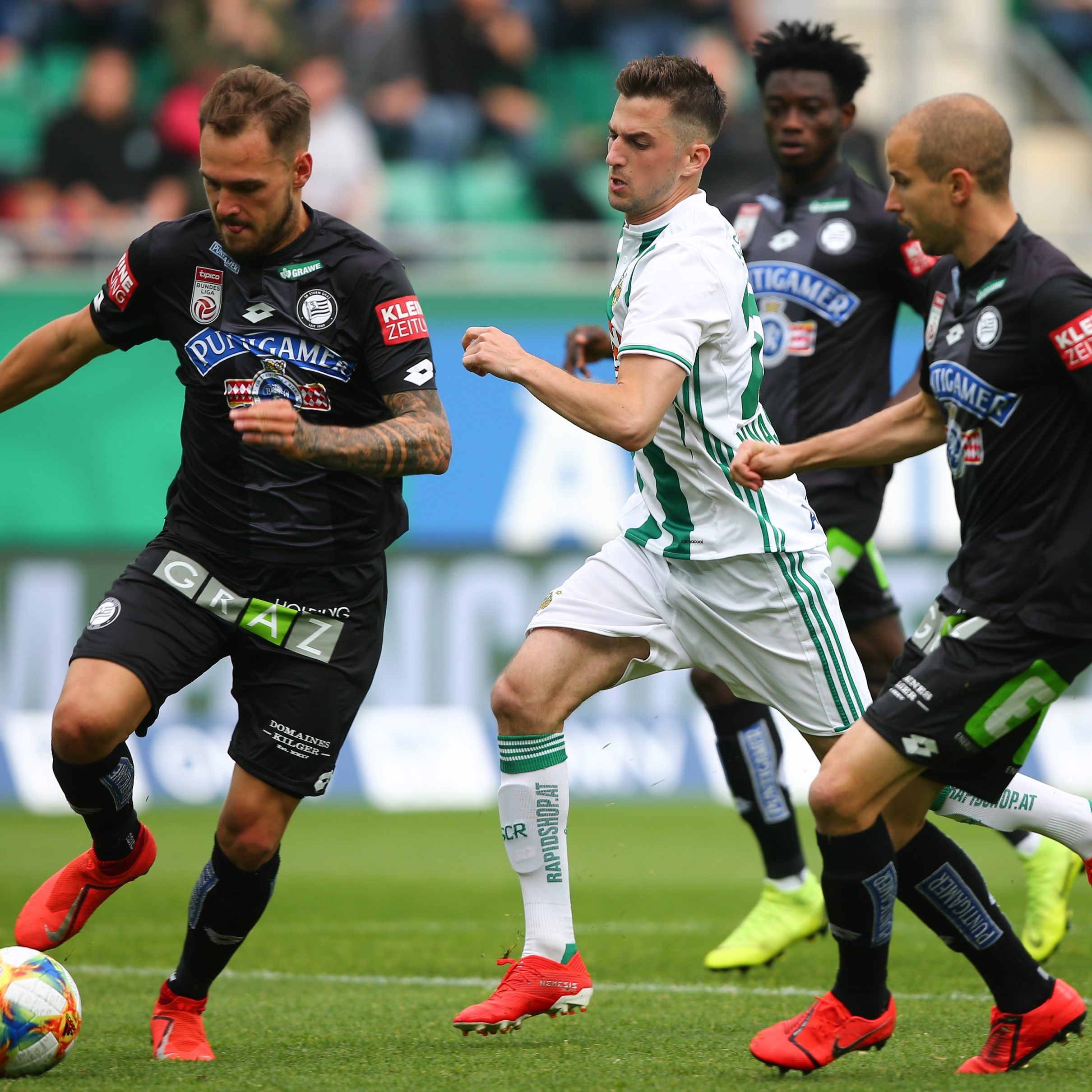 Endspiel um das letzte Europacup-Ticket zwischen Sturm Graz und Rapid Wien.