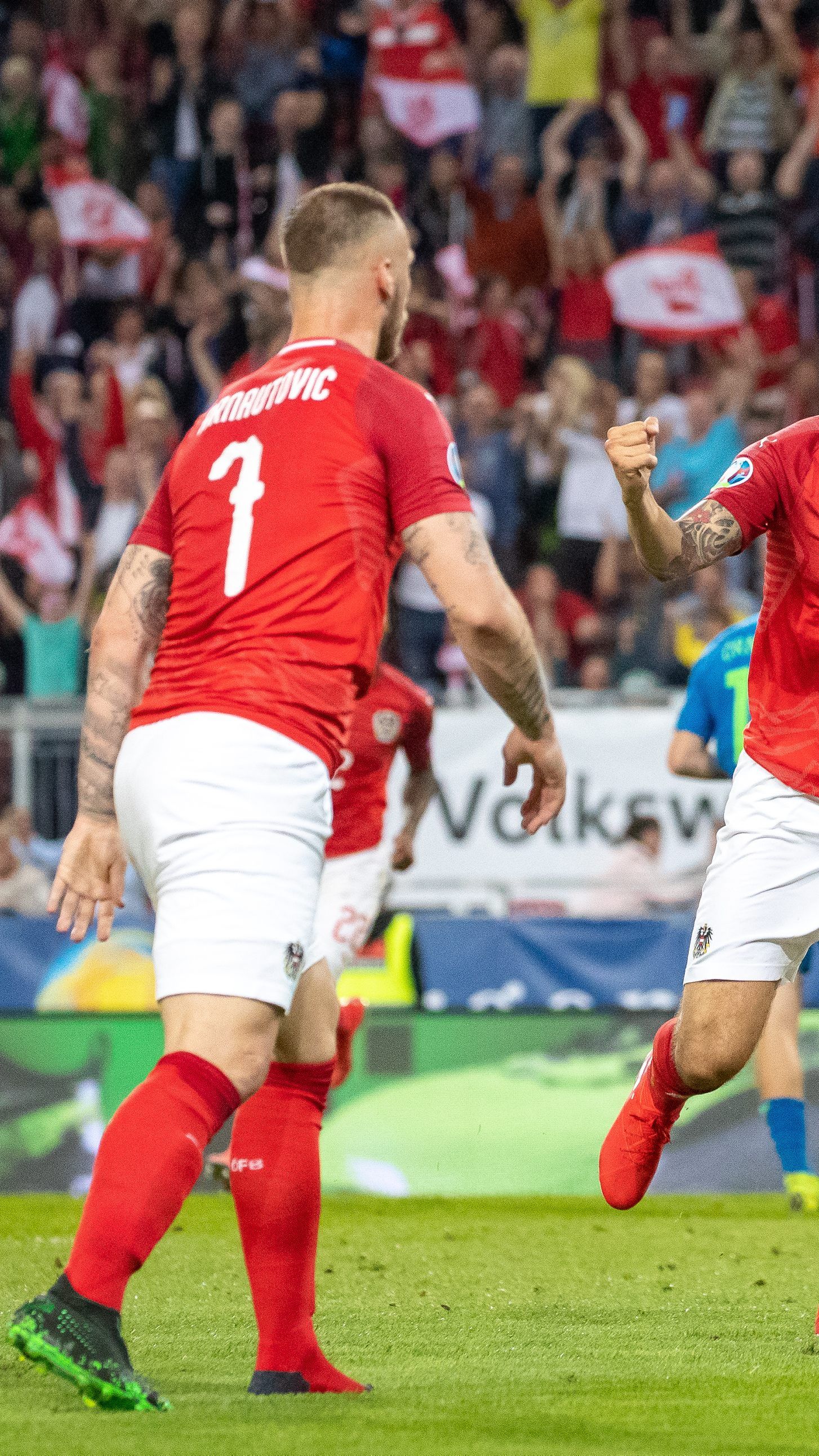 Marko Arnautovic und Guido Burgstaller sorgten für das Goldtor im Match gegen Slowenien.
