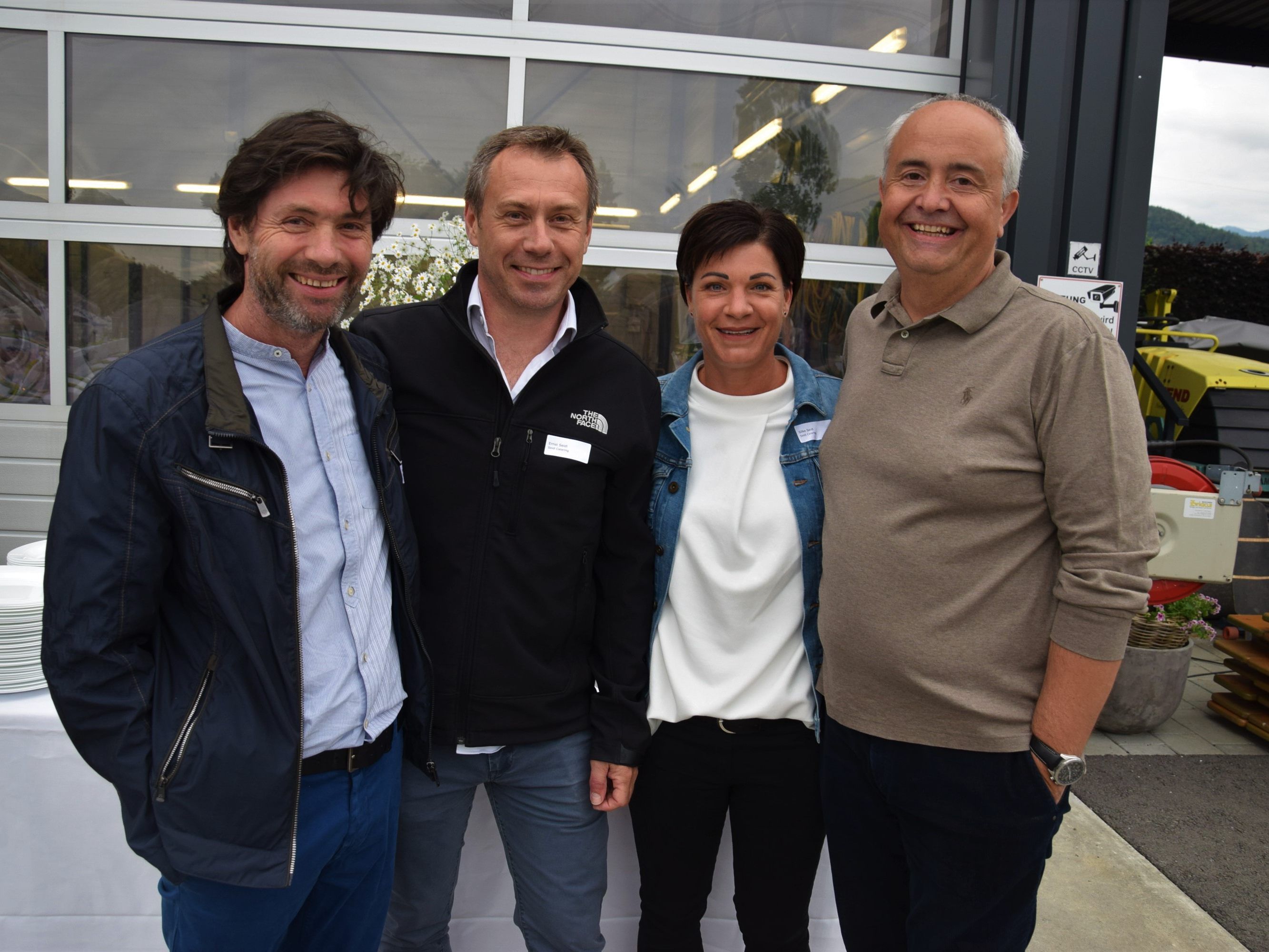 Arno Riedmann, Ernst Seidl und Silke, WG amKumma Obmann Manfred Böhmwalder