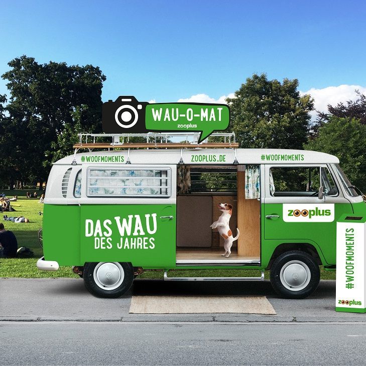 An zwei Tagen steht die fahrende Fotobox für Hunde in Wien zur Verfügung.