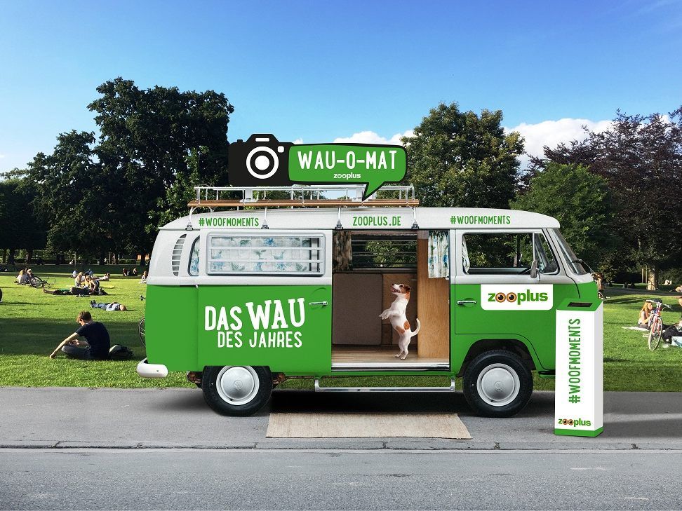 An zwei Tagen steht die fahrende Fotobox für Hunde in Wien zur Verfügung.