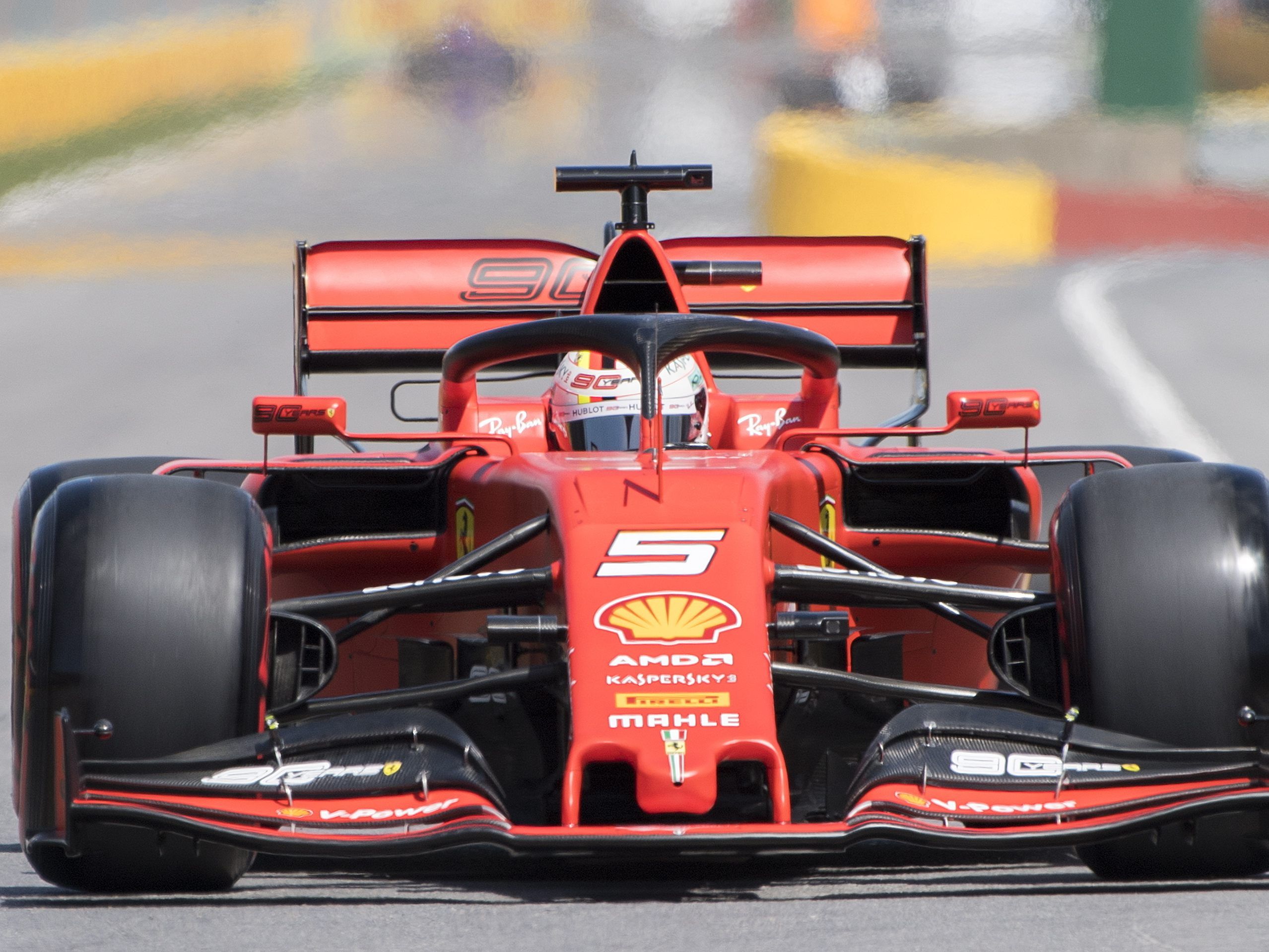 Ferrari-Pilot Sebastian Vettel holte sich die Pole in Kanada.