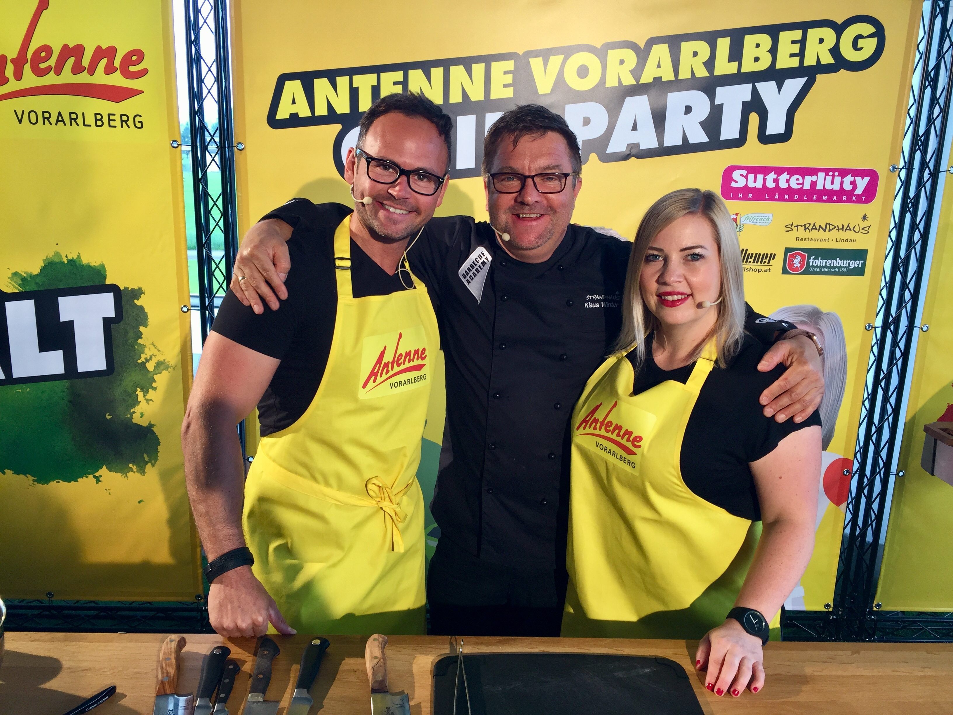 Die Antenne Vorarlberg-Grillparty mit Grillprofi Klaus Winter.