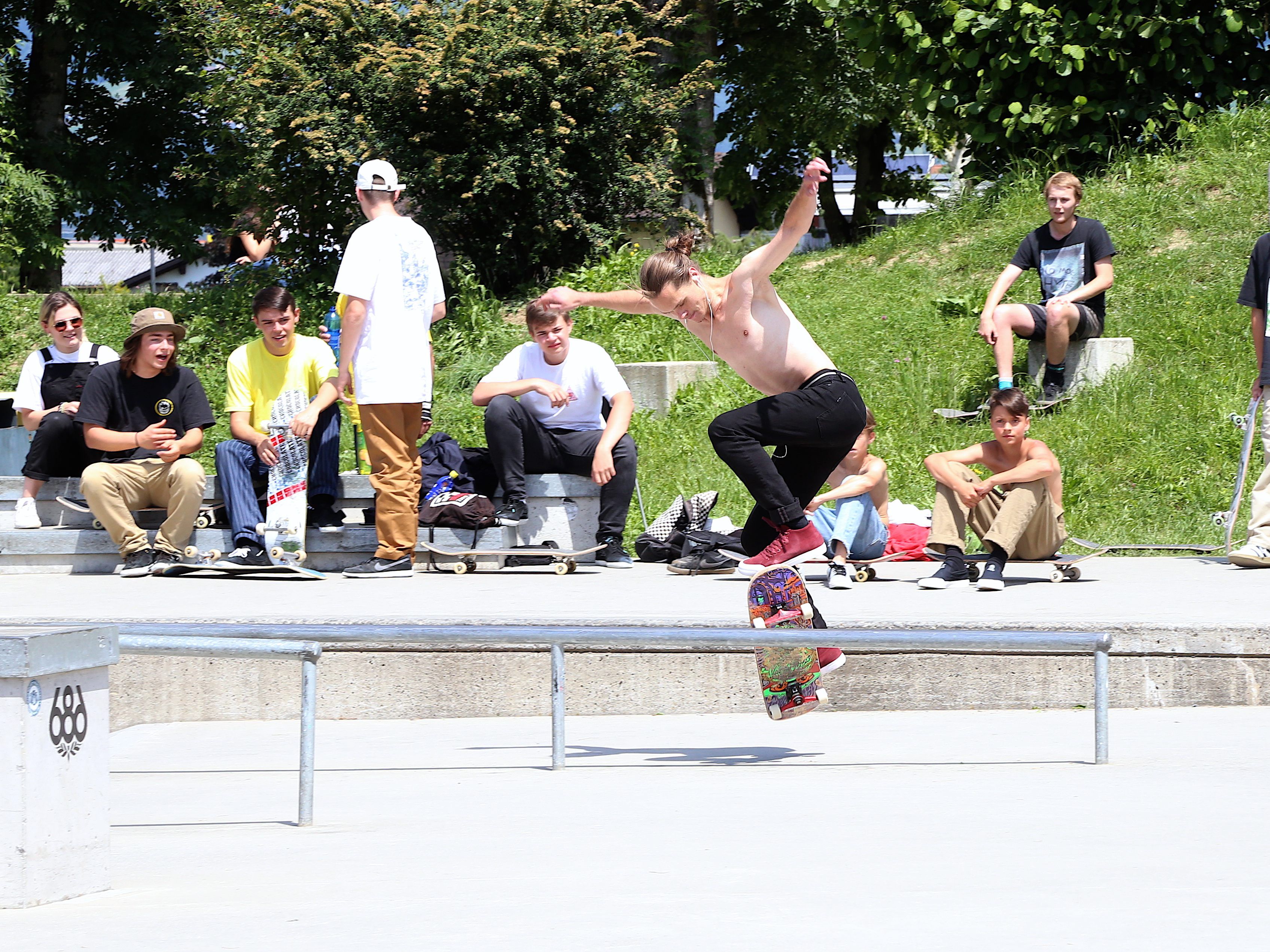 Beeindruckende Tricks wurden beim Skate-Cup gezeigt.