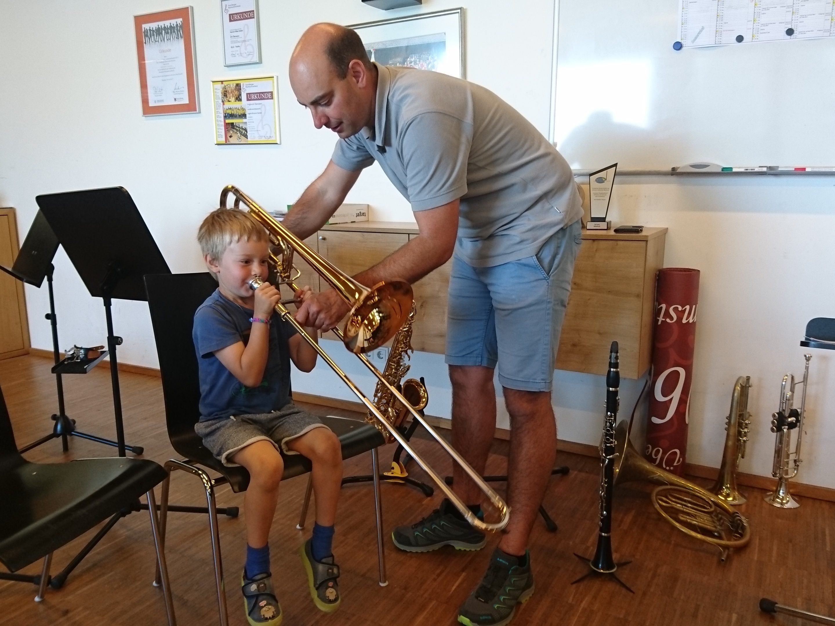 Daniel und sein Papa Mathias