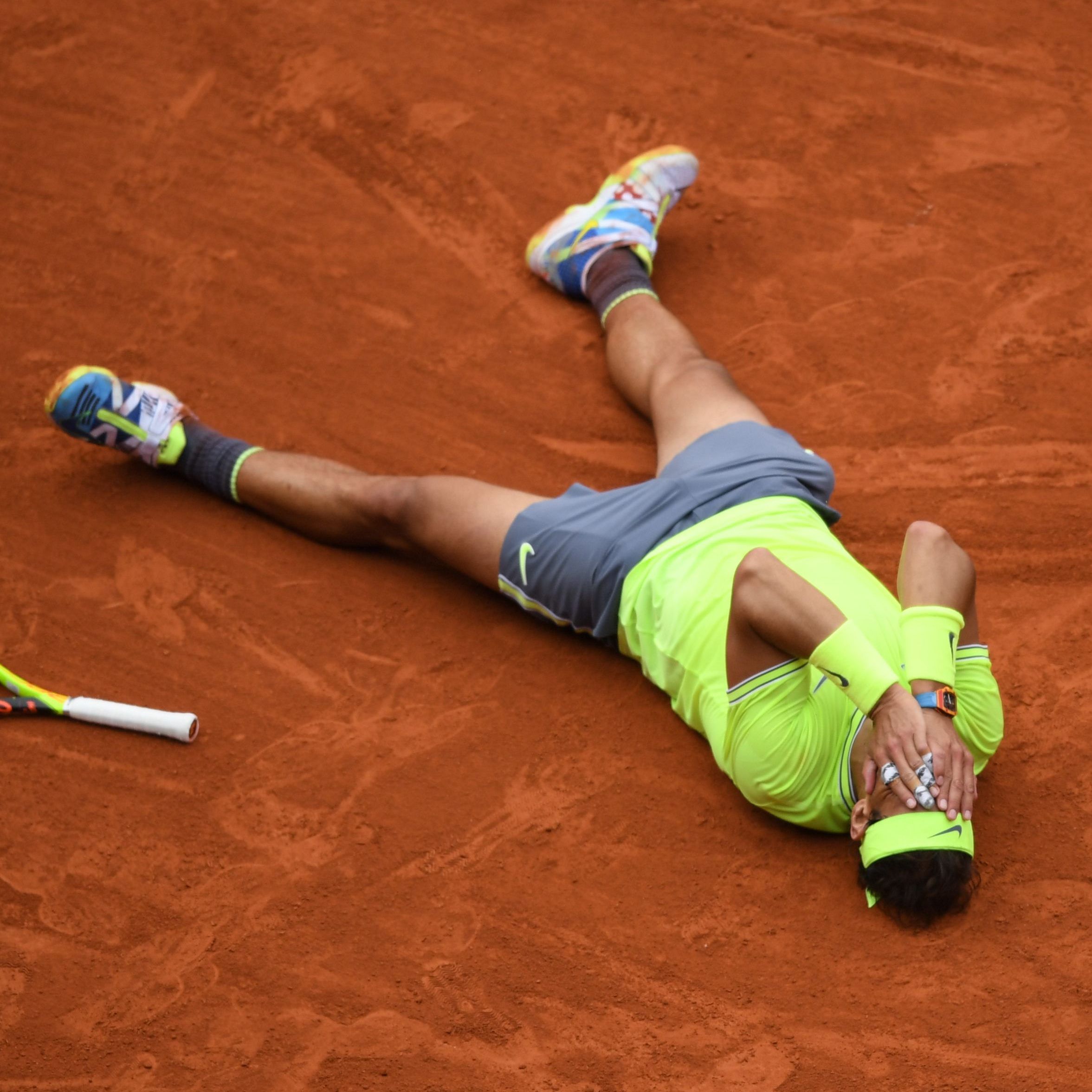 Rafael Nadal bejubelt seinen 12 Triumph in Paris.