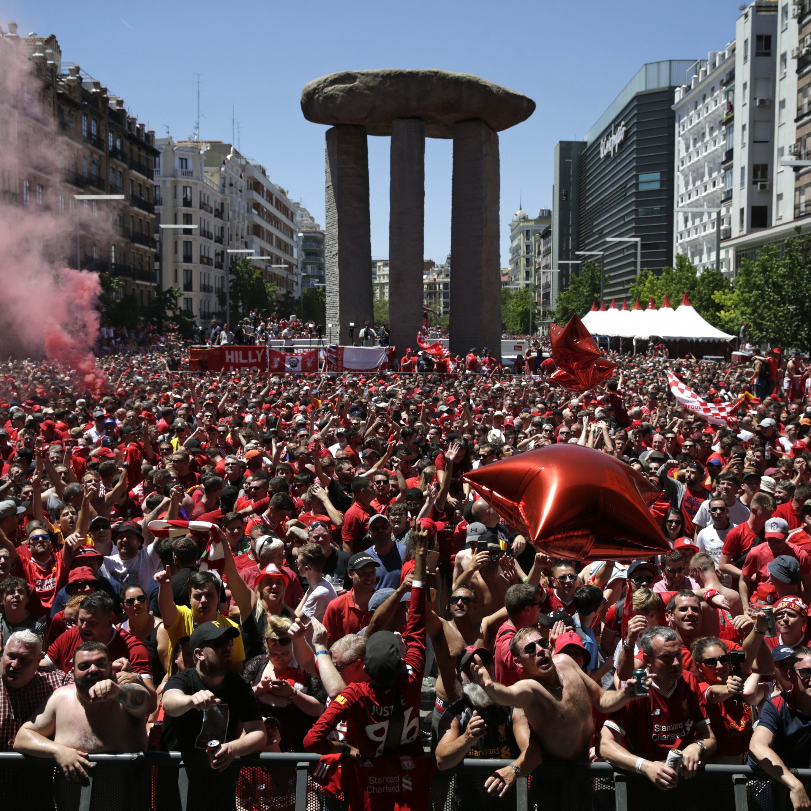 70.000 englische Fans sind zum Finale nach Madrid angereist.