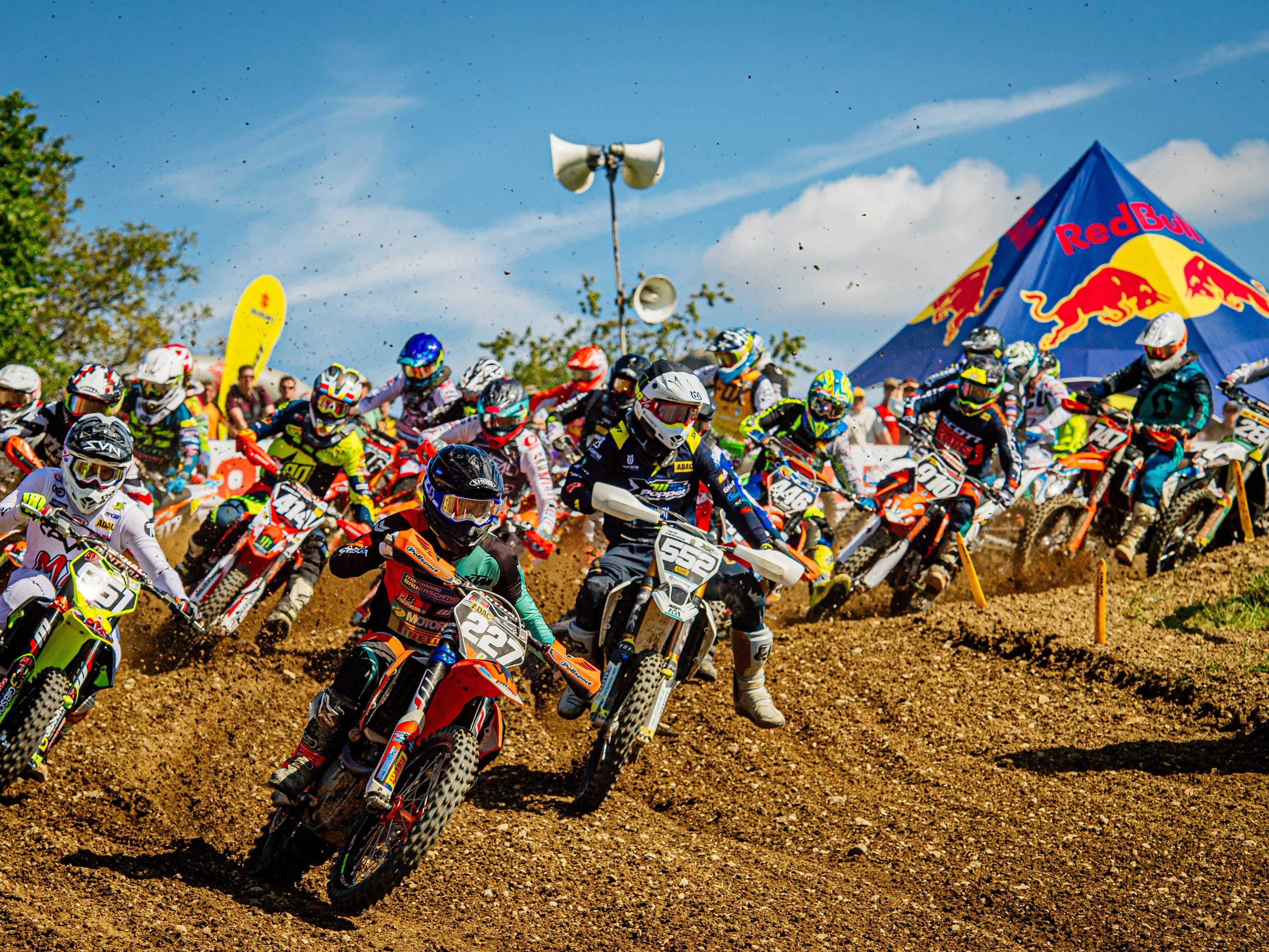 Motocross-Action in Möggers