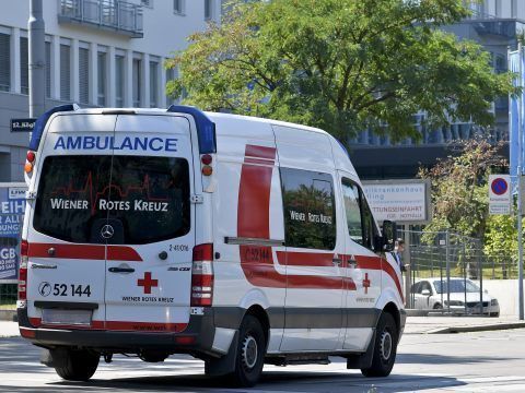 Ein Unfall forderte zwei Verletzte in Wien