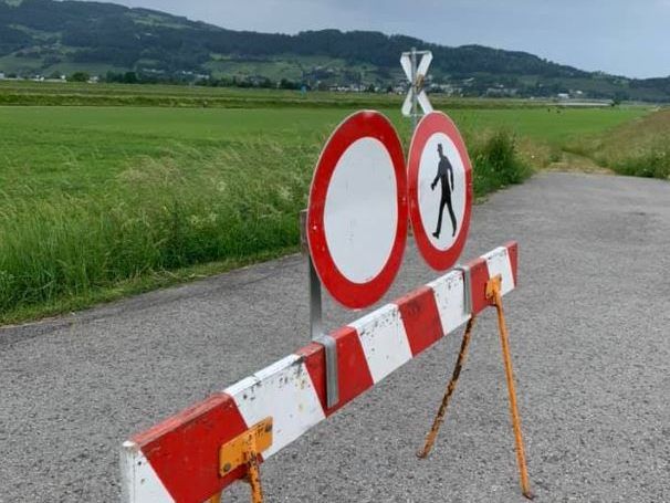 Das Rheinvorland wurde gesperrt. Das Rheinvorland wurde gesperrt.
