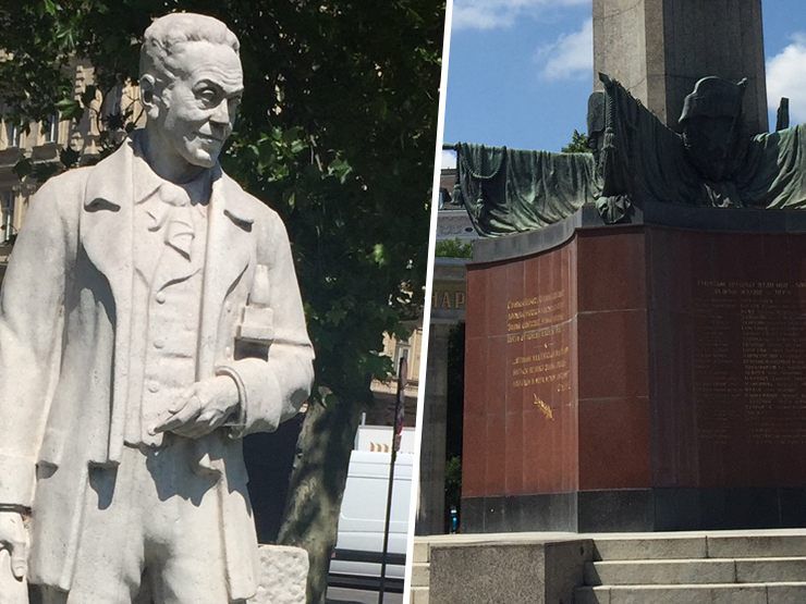 Die Guides schlüpfen in diesem Jahr in die Rollen der Statuen rund um den Karlsplatz.