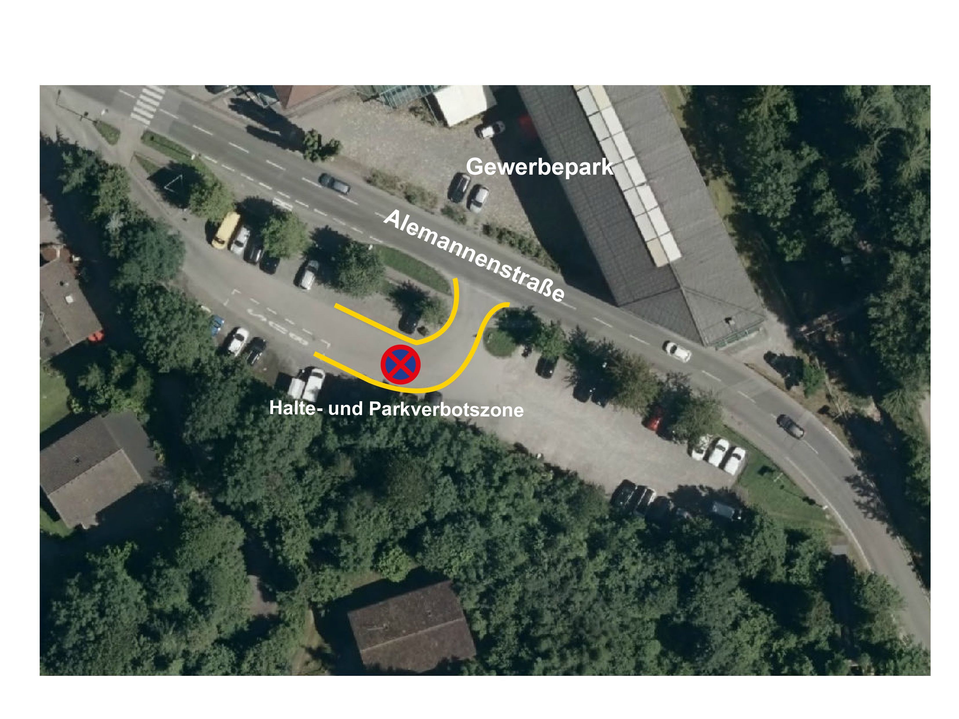 Im Bereich der Buswendeschleife gibt es ab sofort ein Halte- und Parkverbot.