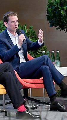 Mittendrin Ex-Bundeskanzler Kurz