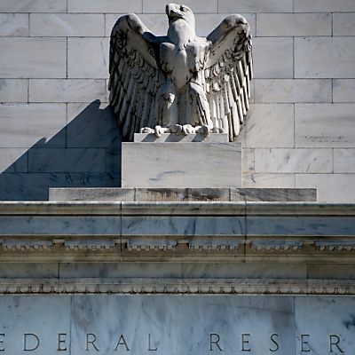 Adler auf dem Gebäuder der Federal Reserve