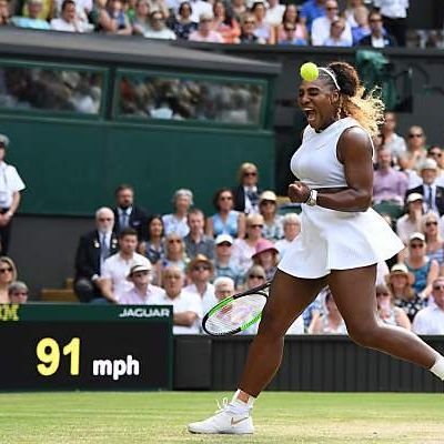Serena Williams jubelt über ihren elften Finaleinzug in Wimbledon