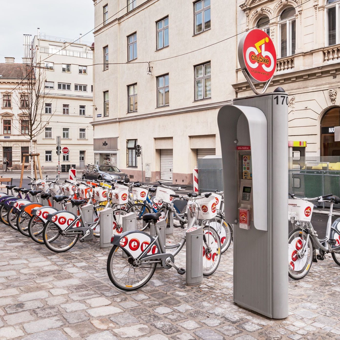 Citybike ist in Wien mit über 120 Stationen vertreten.